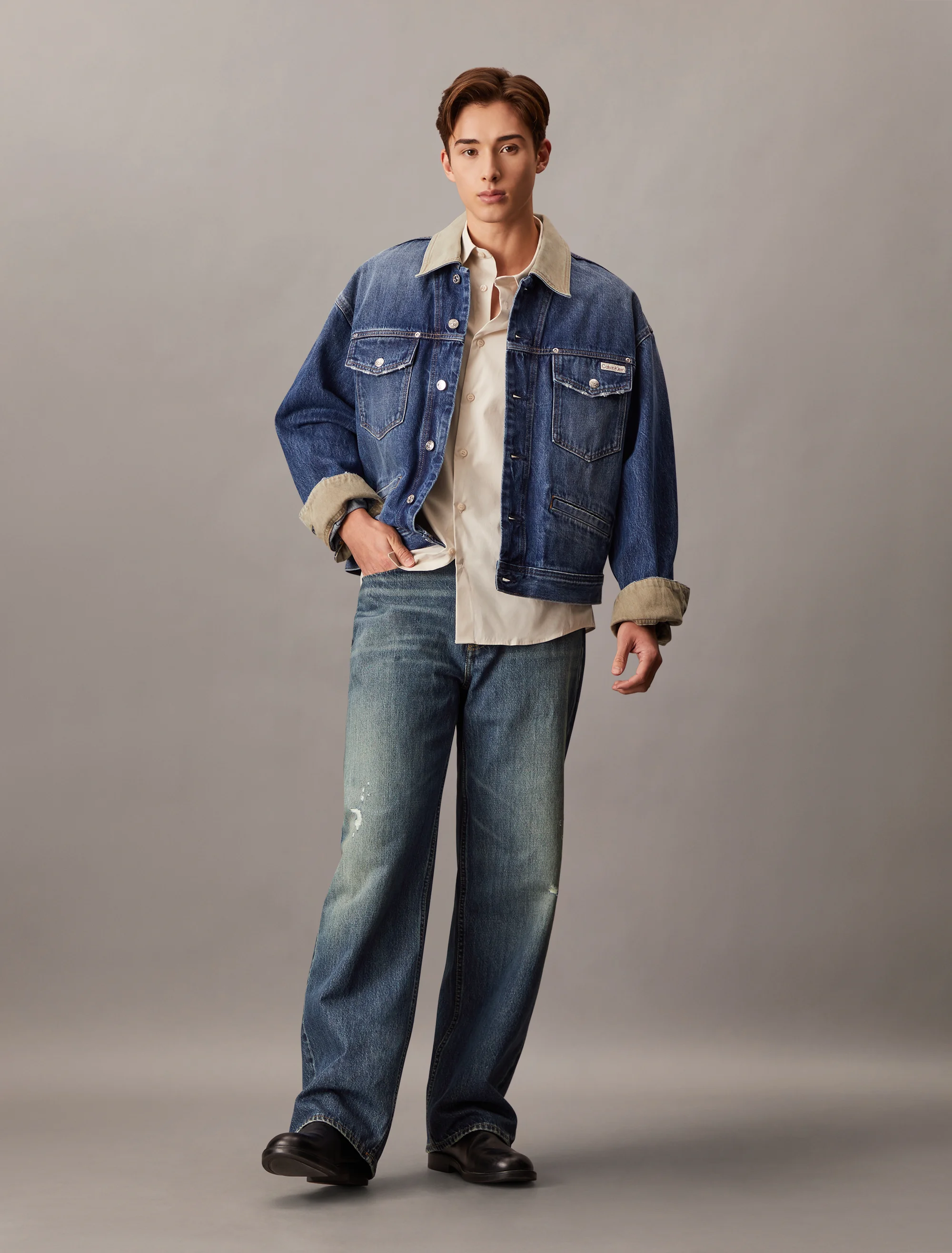 CK JEANS Quần Jeans Nam Baggy Fit