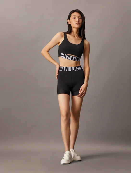 CK SPORT Quần Ngắn Thể Thao Nữ Mid Rise Fit