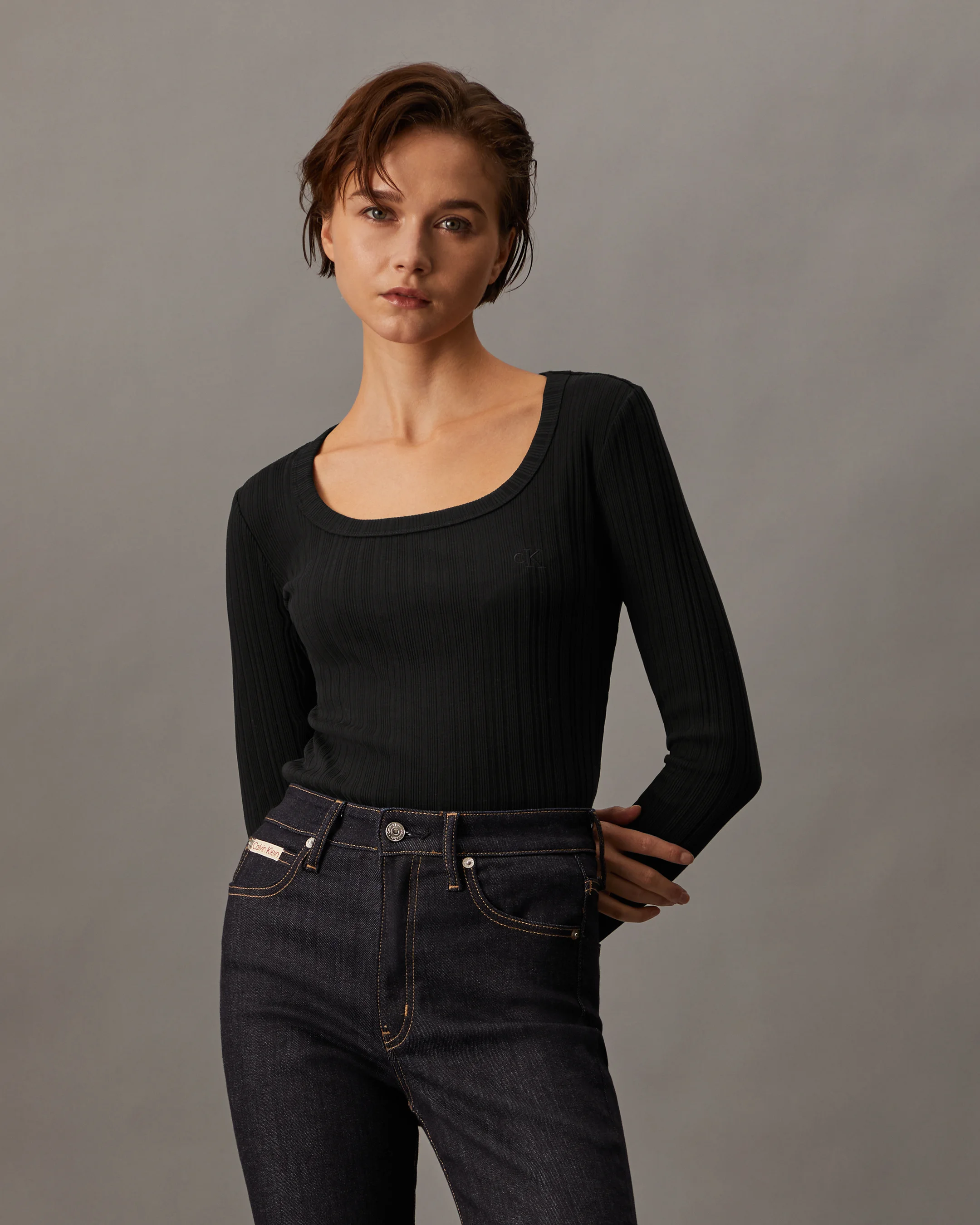CK JEANS Áo Thun Nữ Slim Fit