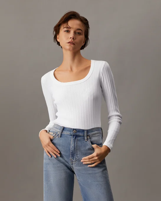 CK JEANS Áo Thun Nữ Slim Fit