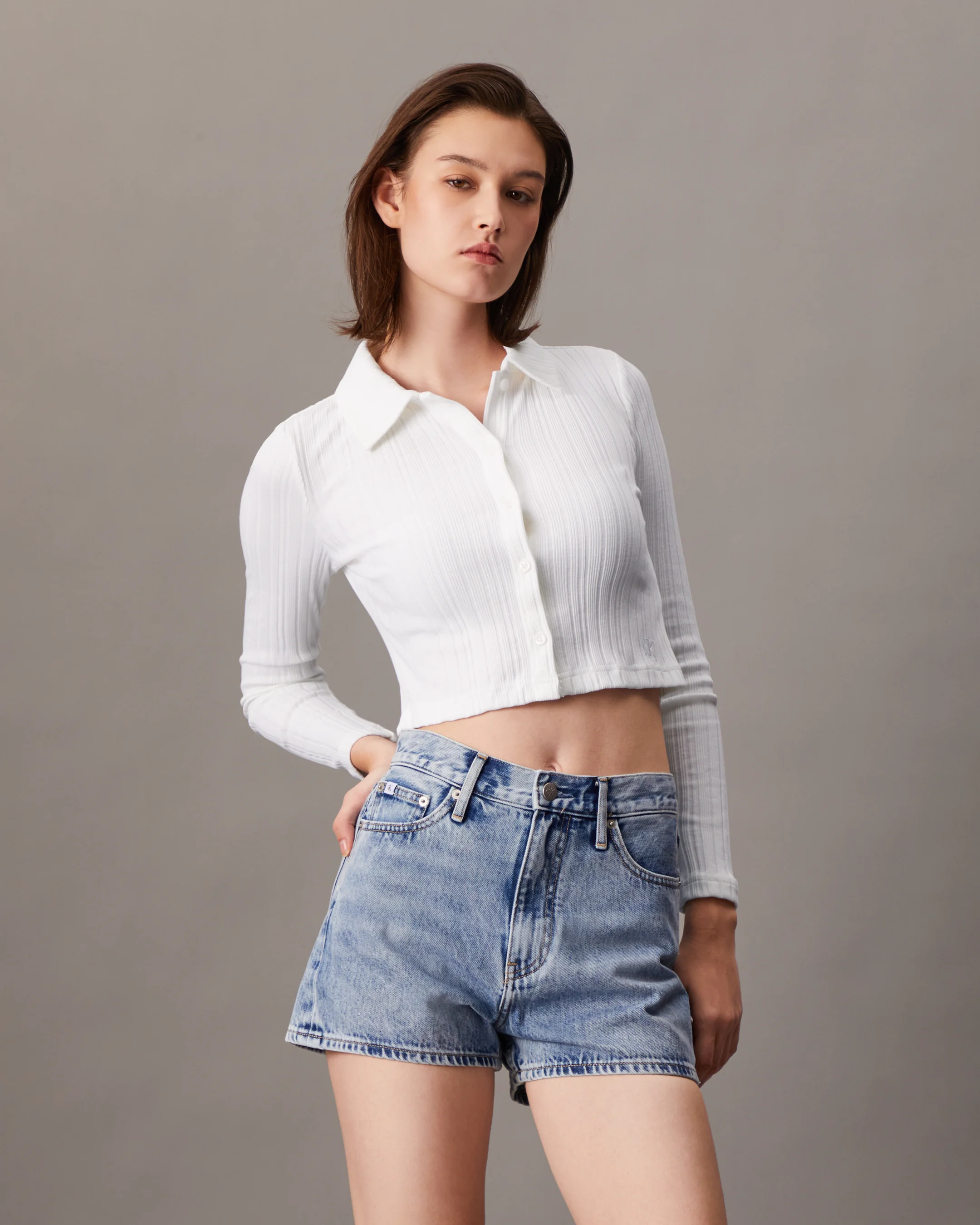CK JEANS Áo Sơ Mi Nữ Slim Fit