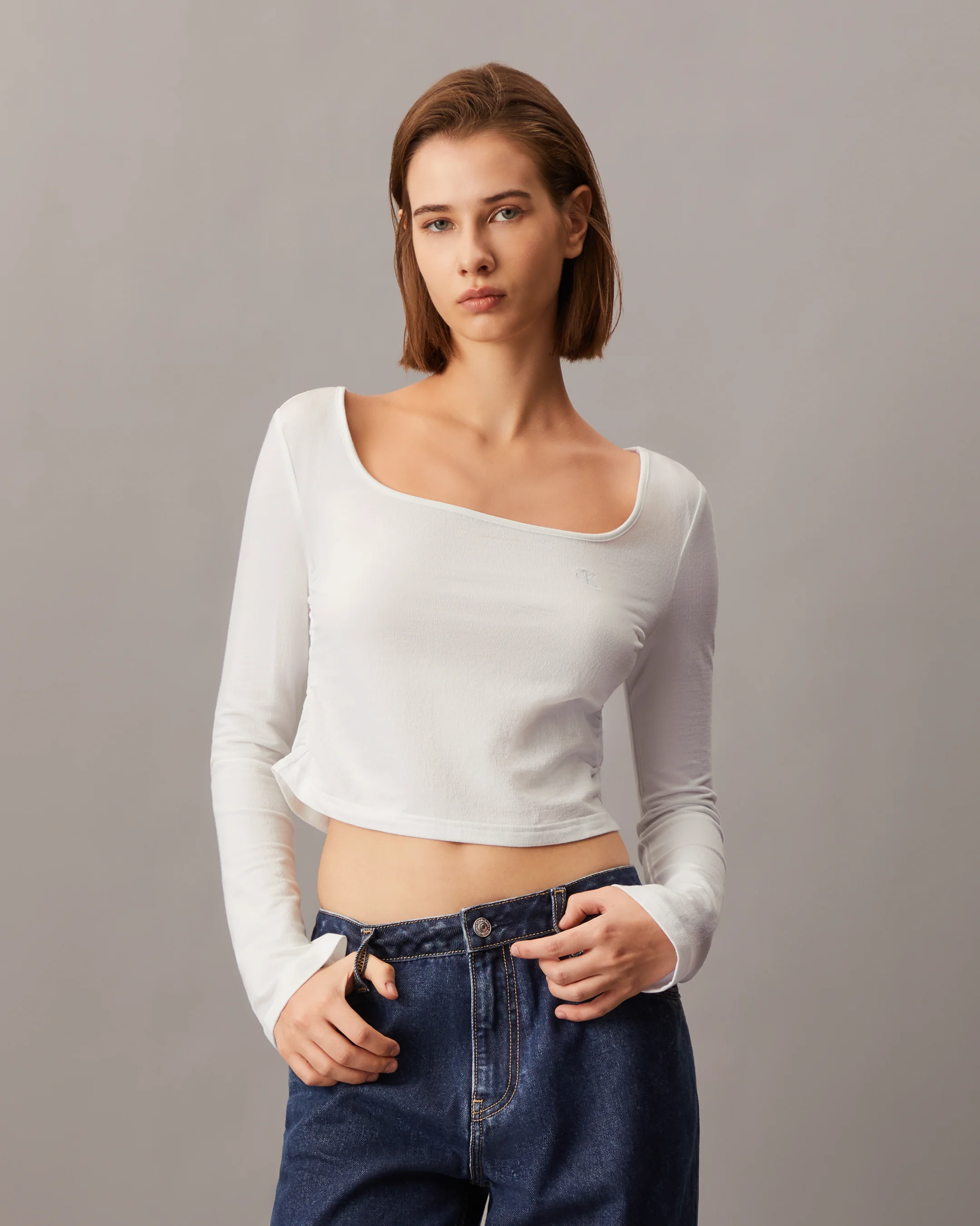 CK JEANS Áo Thun Nữ Baby Fit