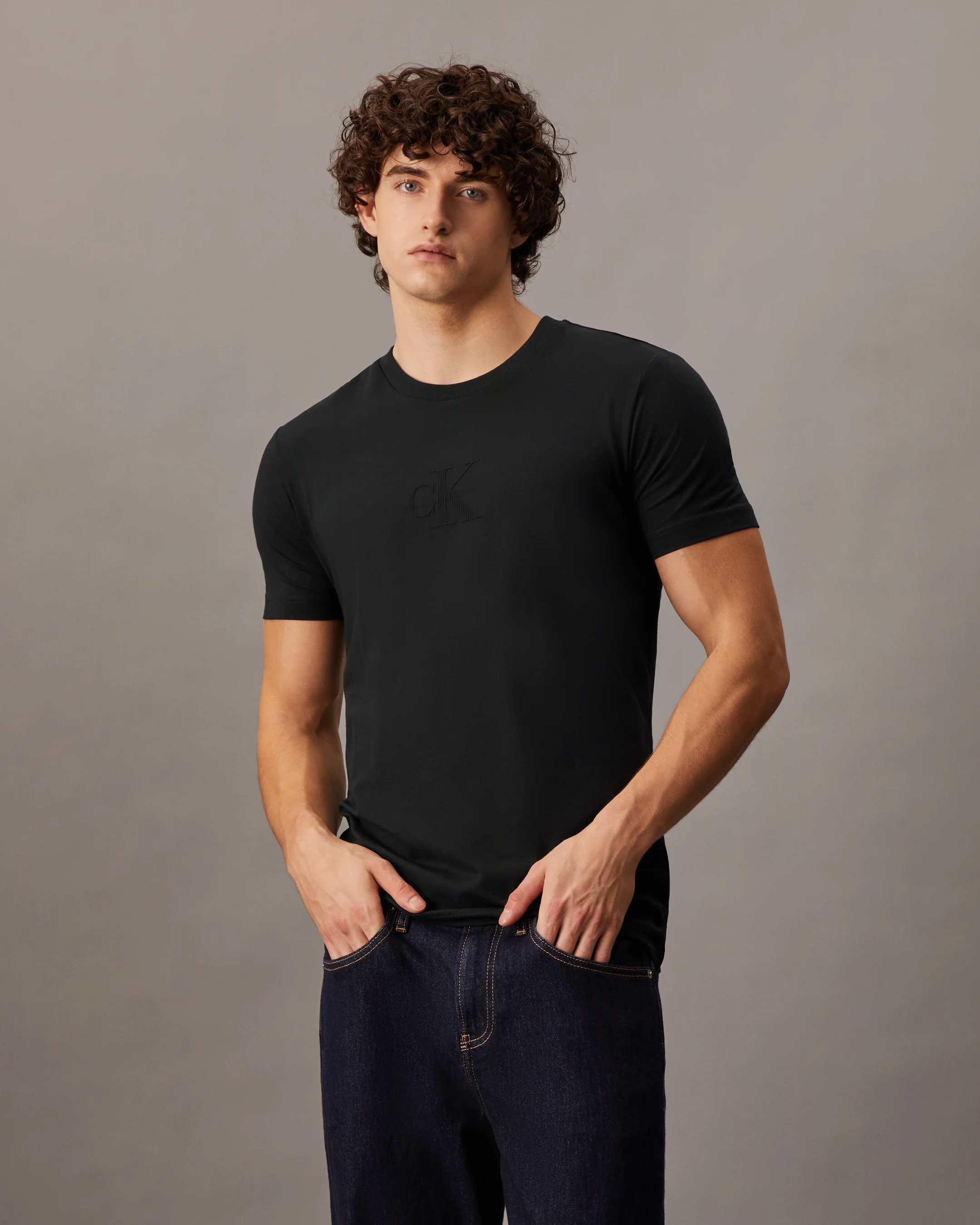 CK JEANS Áo Thun Nam Slim Fit
