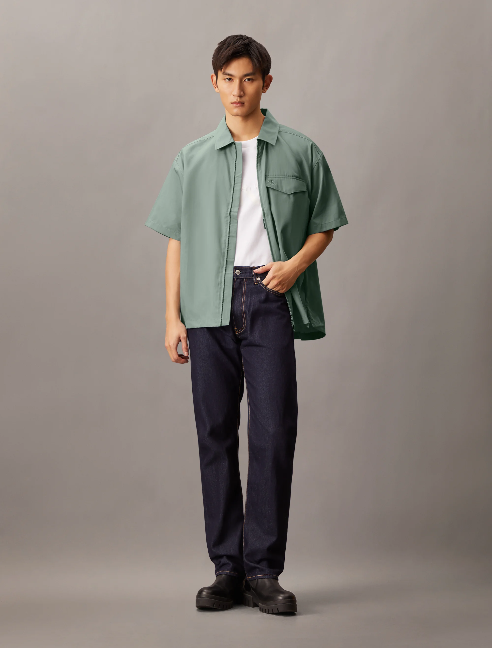 CK JEANS Áo Sơ Mi Nam Relaxed Fit