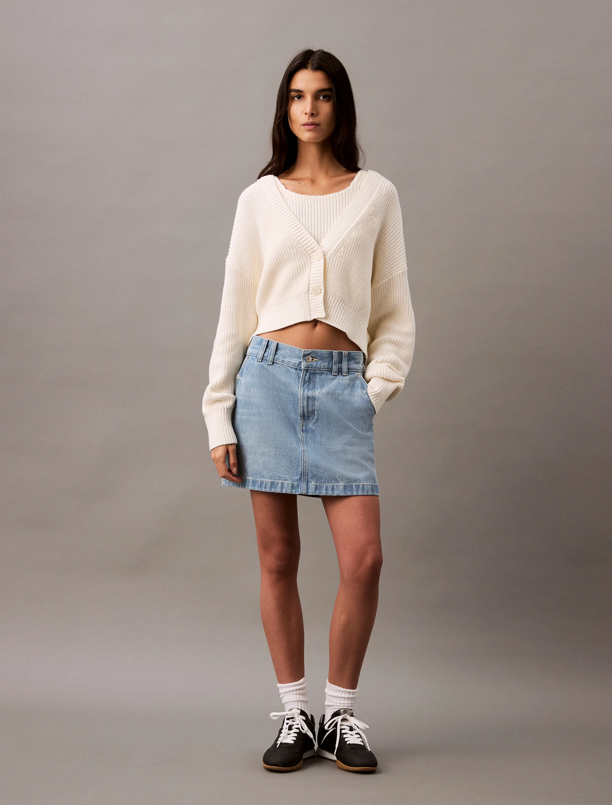 CK JEANS Áo Len Nữ Fashion Fit