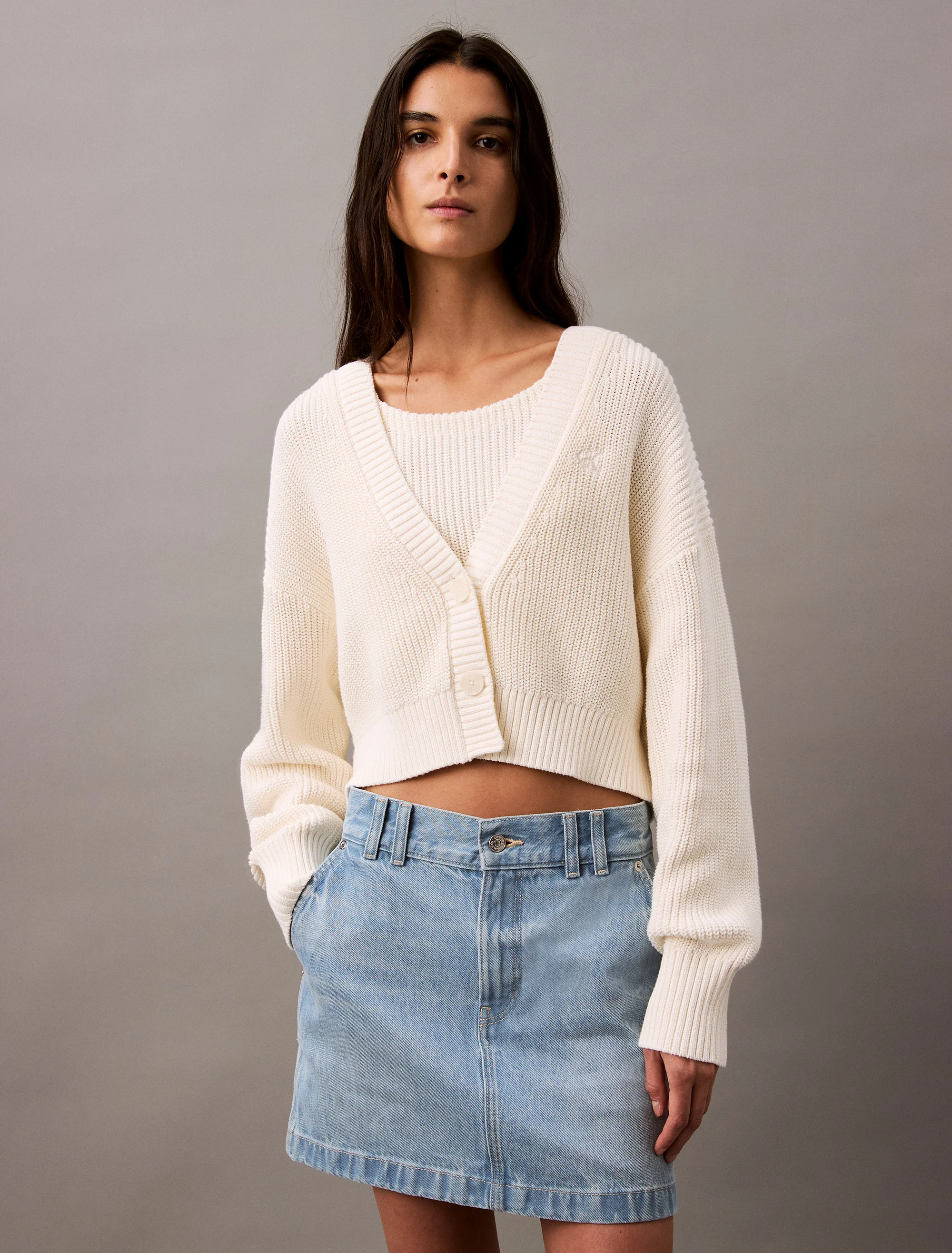 CK JEANS Áo Len Nữ Fashion Fit