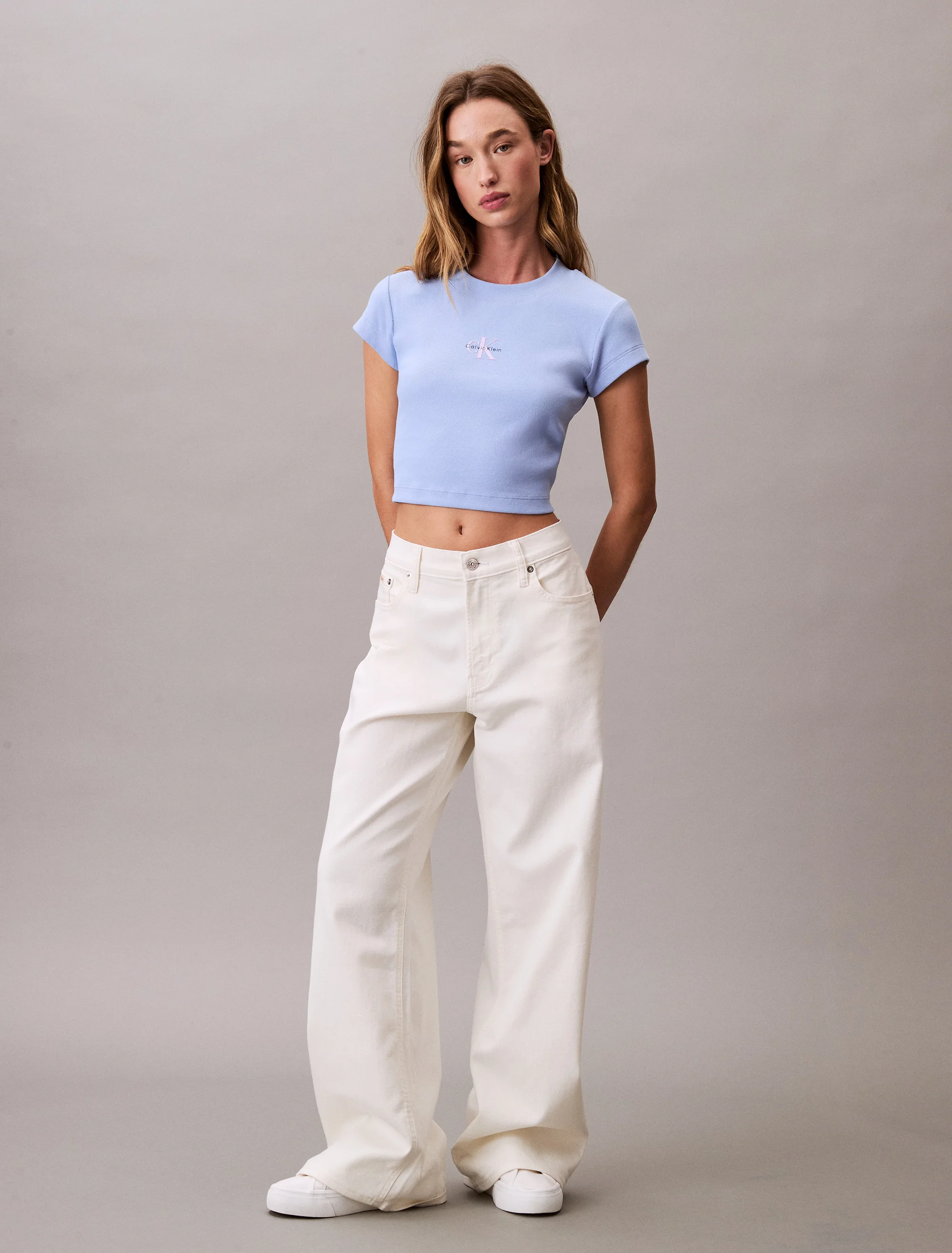 CK JEANS Áo Thun Nữ Baby Fit
