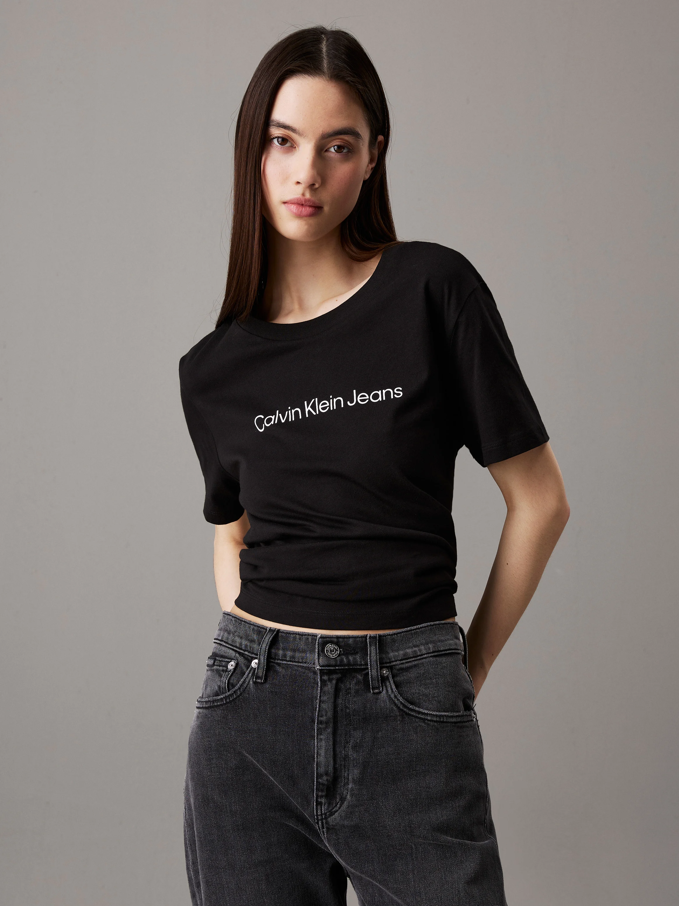 CK JEANS Áo Thun Nữ Straight Fit