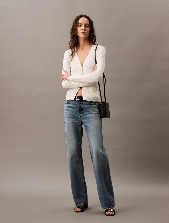 CK JEANS Áo Len Nữ Cardigan Fit