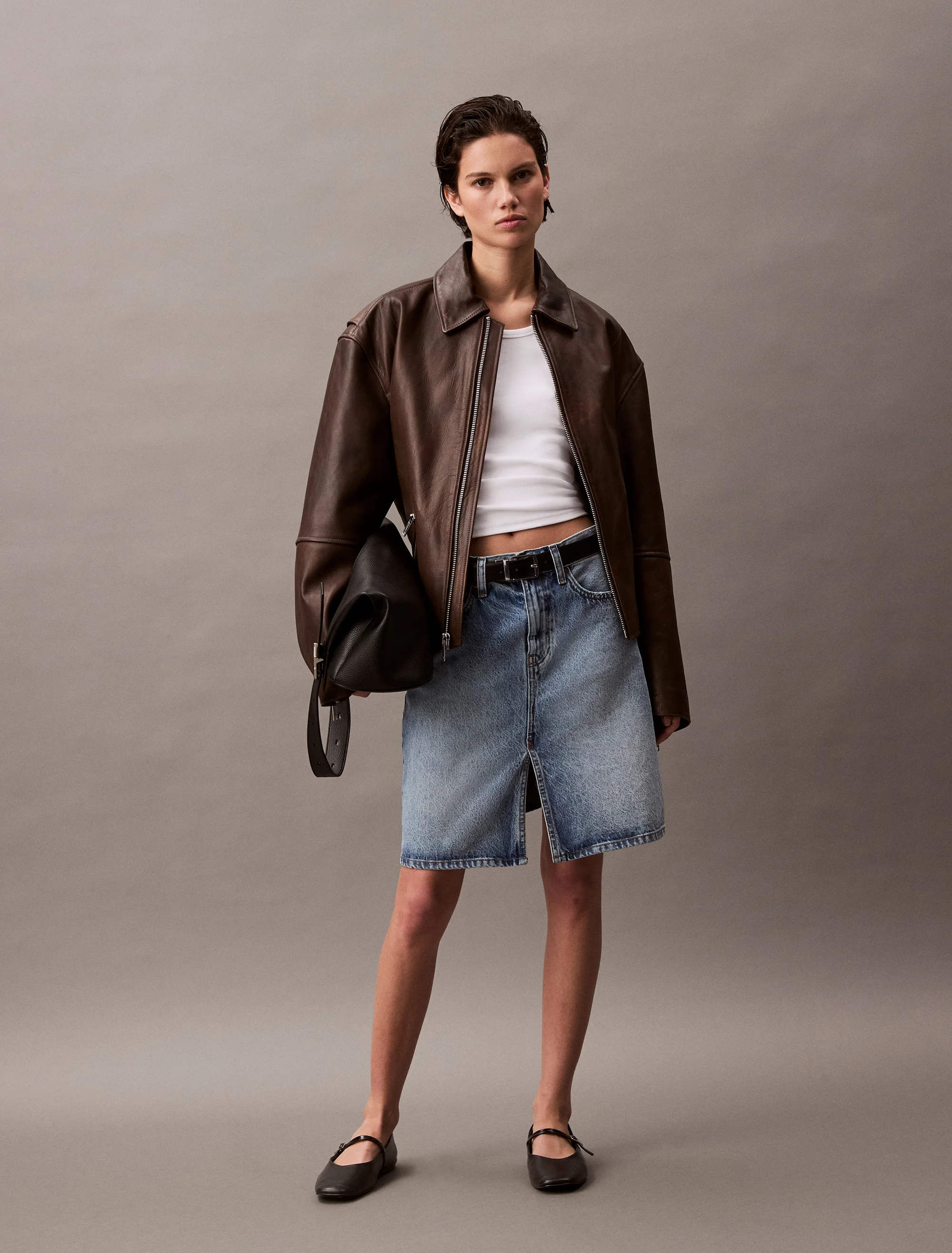CK JEANS Chân Váy Nữ Midi Fit