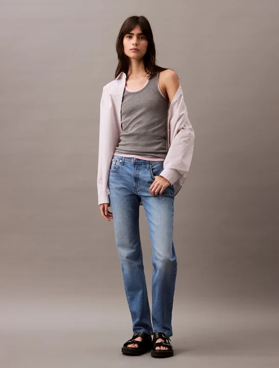CK JEANS Quần Jeans Nữ Mr Slim Fit