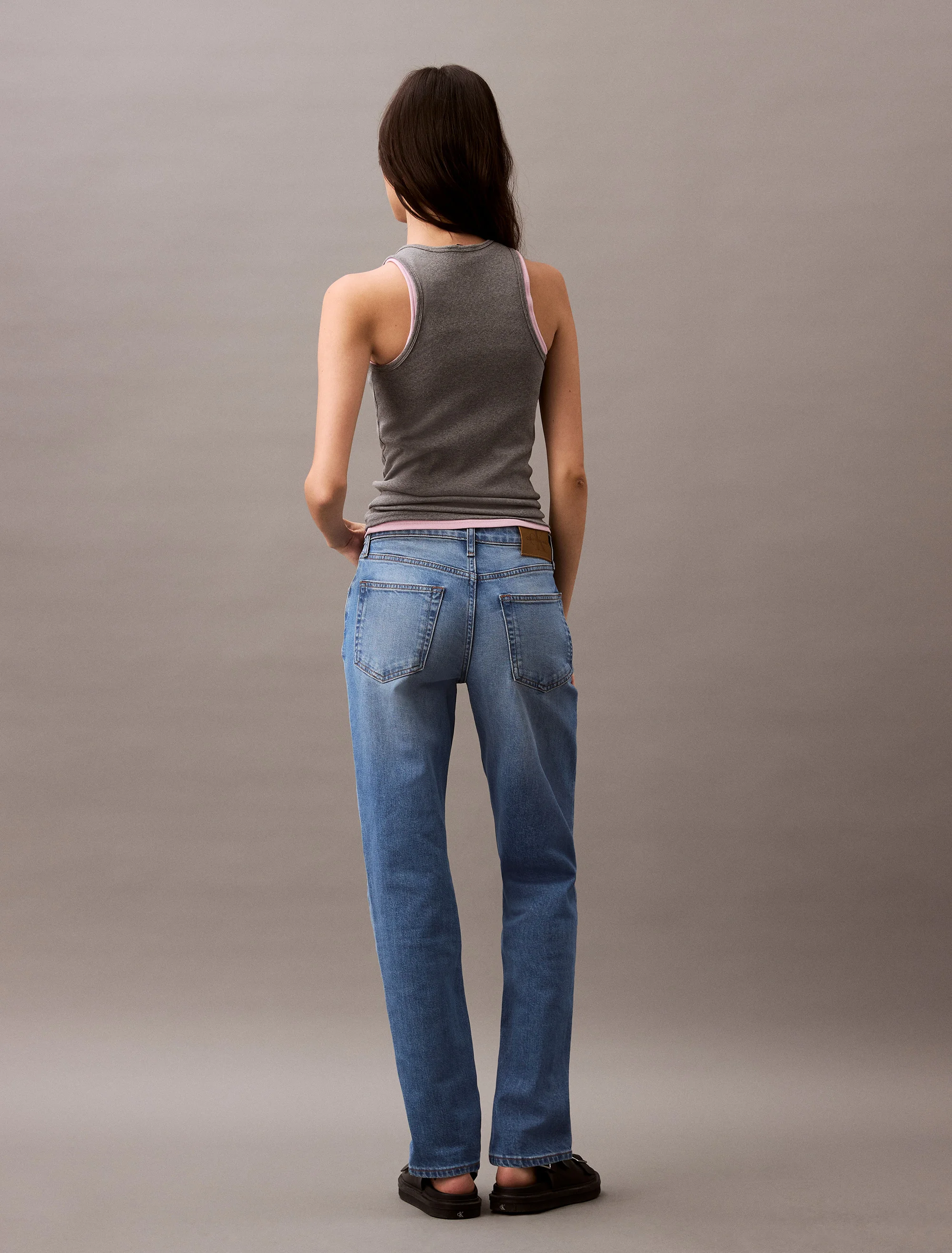 CK JEANS Quần Jeans Nữ Mr Slim Fit