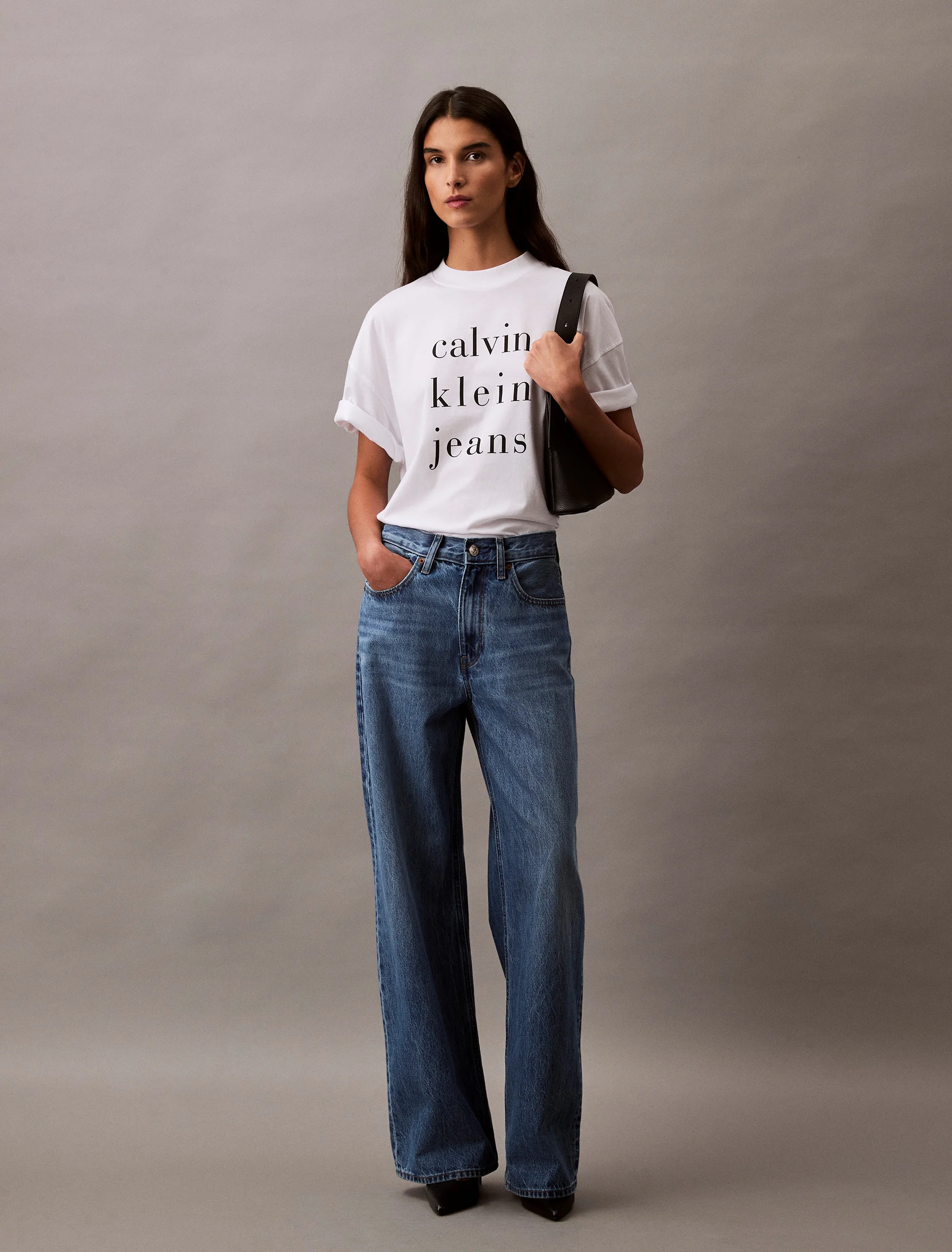 CK JEANS Áo Thun Nữ Oversized Fit