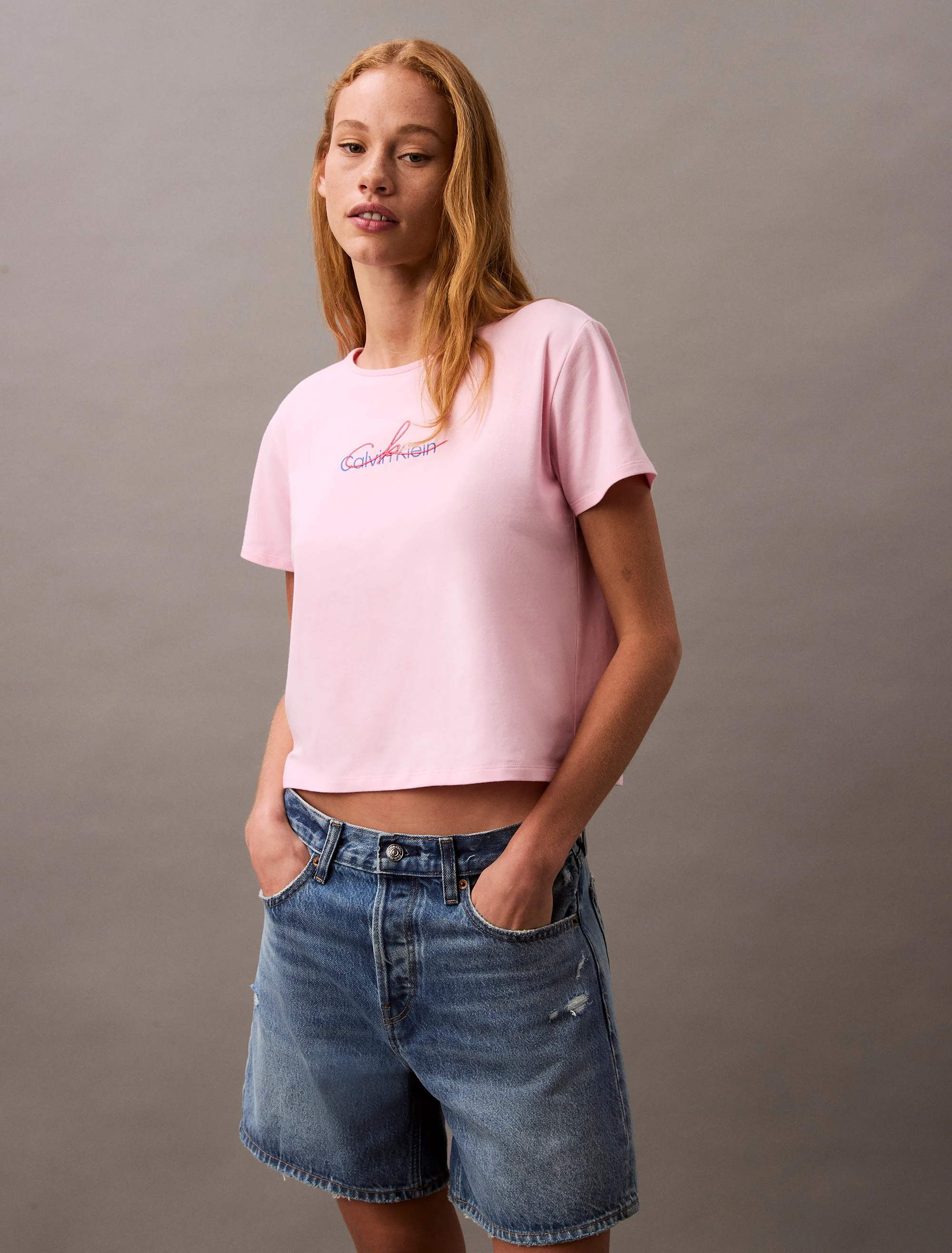 CK JEANS Áo Thun Nữ Slim Fit