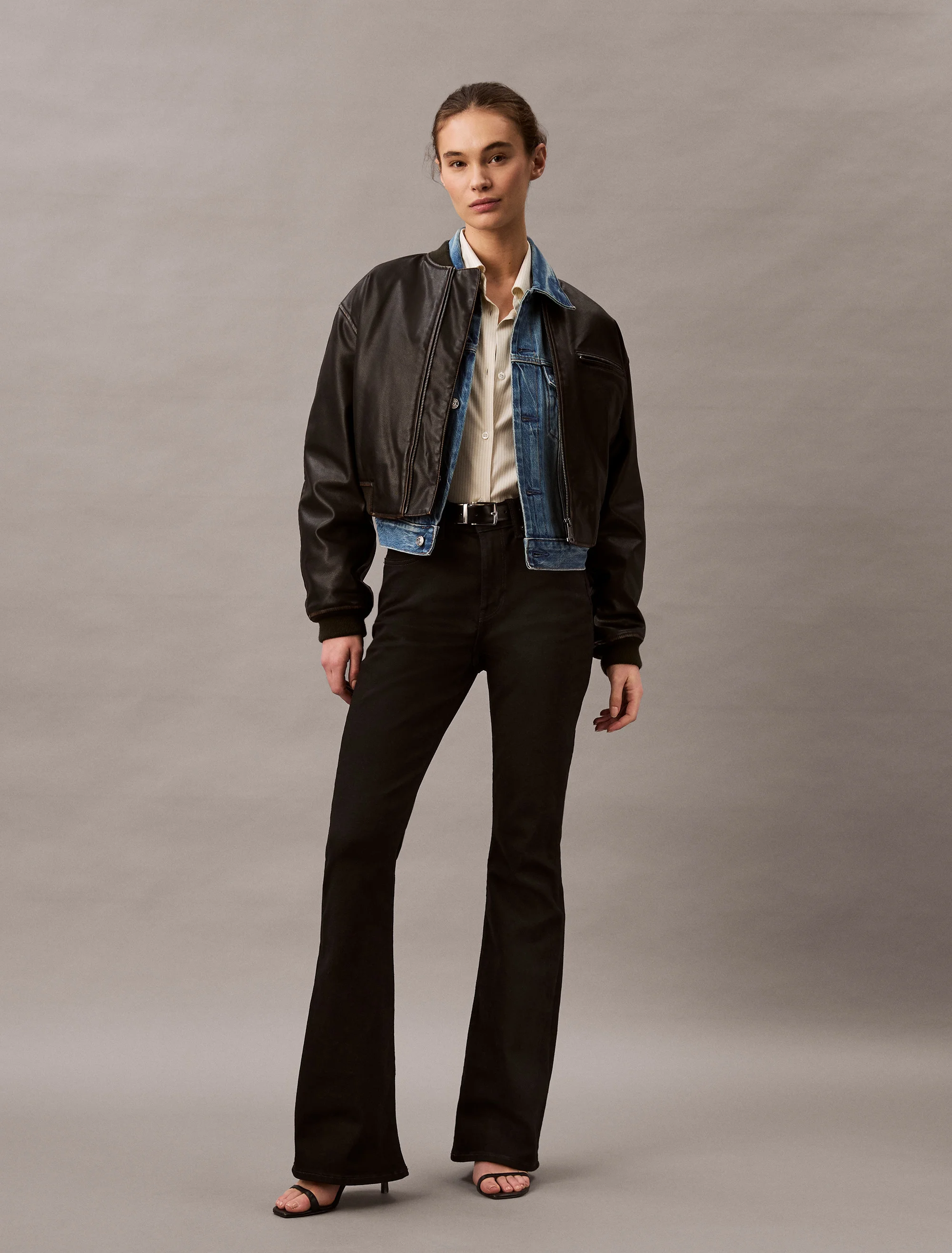 CK JEANS Quần Jeans Nữ Hr Flare Fit