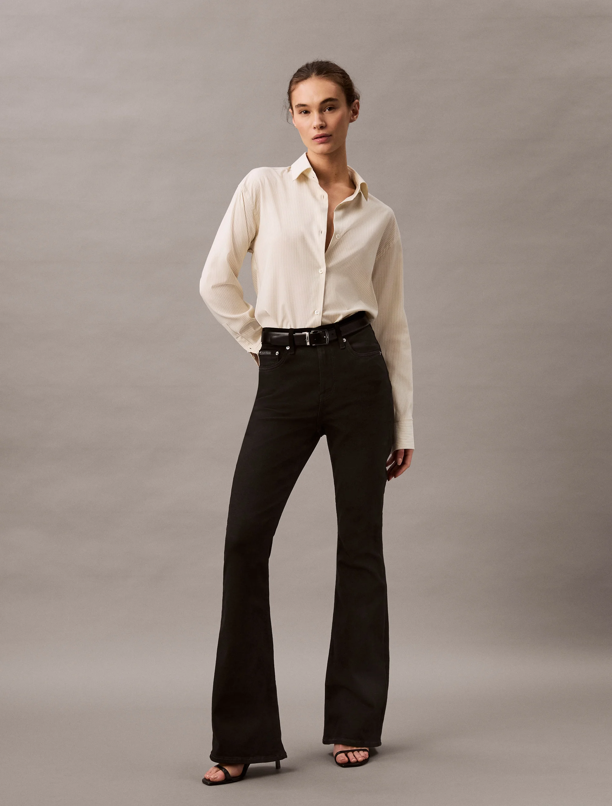 CK JEANS Quần Jeans Nữ Hr Flare Fit