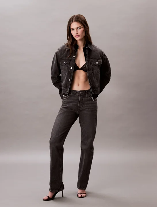 CK JEANS Quần Jeans Nữ Relaxed Bootcut Fit