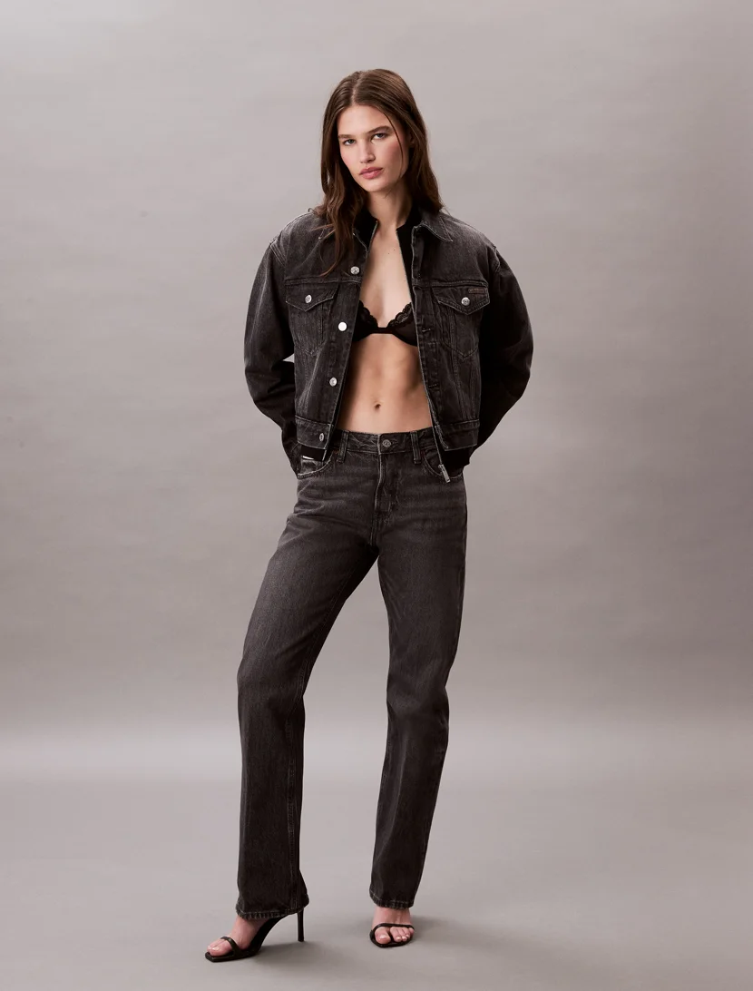 CK JEANS Quần Jeans Nữ Relaxed Bootcut Fit
