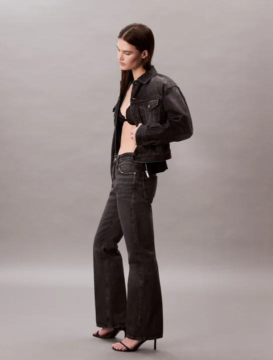 CK JEANS Quần Jeans Nữ Relaxed Bootcut Fit
