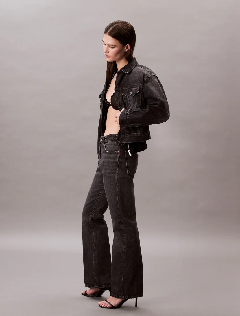 CK JEANS Quần Jeans Nữ Relaxed Bootcut Fit