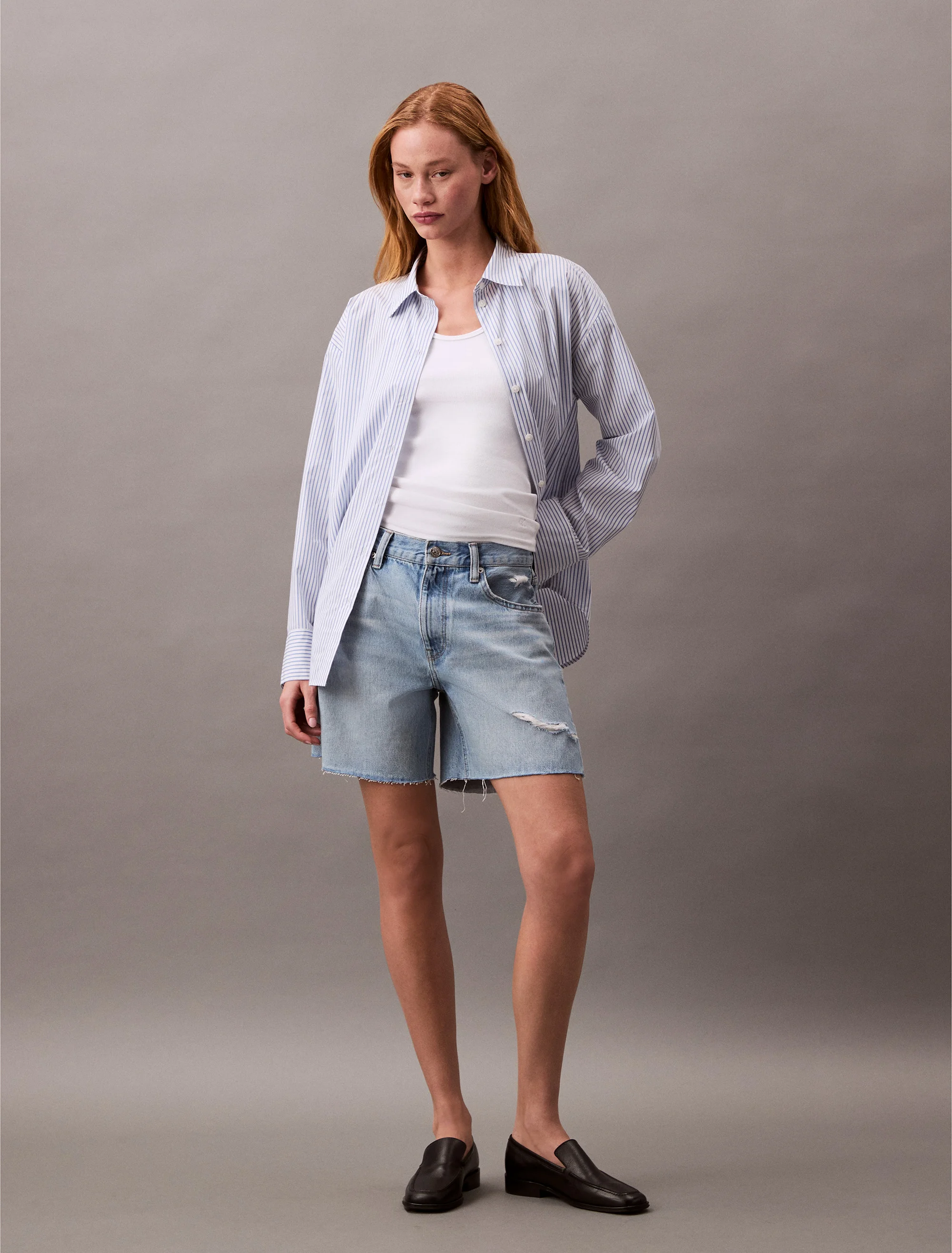 CK JEANS Quần Ngắn Nữ Relaxed Fit