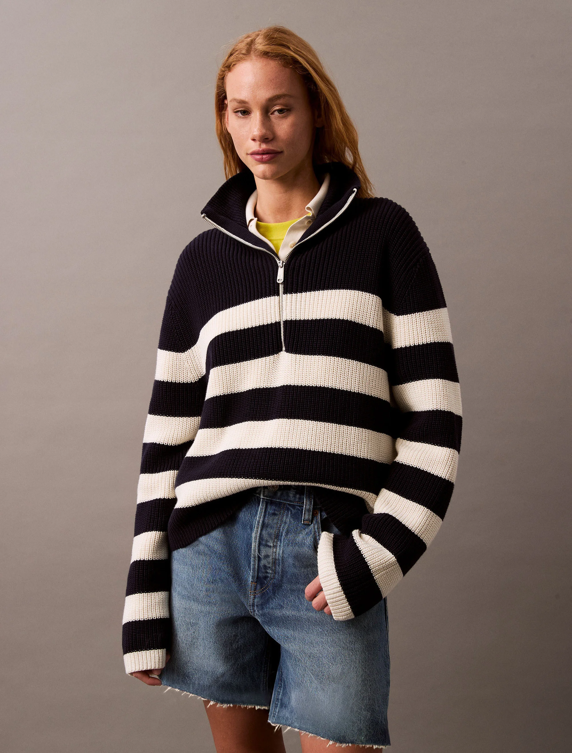 CK JEANS Quần Ngắn Nữ Relaxed Fit