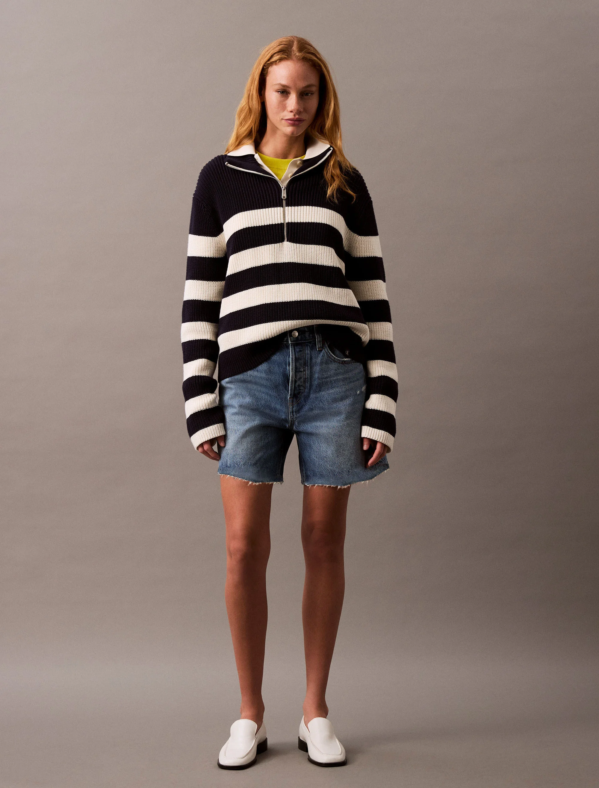 CK JEANS Quần Ngắn Nữ Relaxed Fit