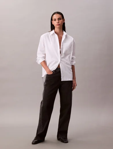 CK JEANS Áo Sơ Mi Nữ Relaxed Fit