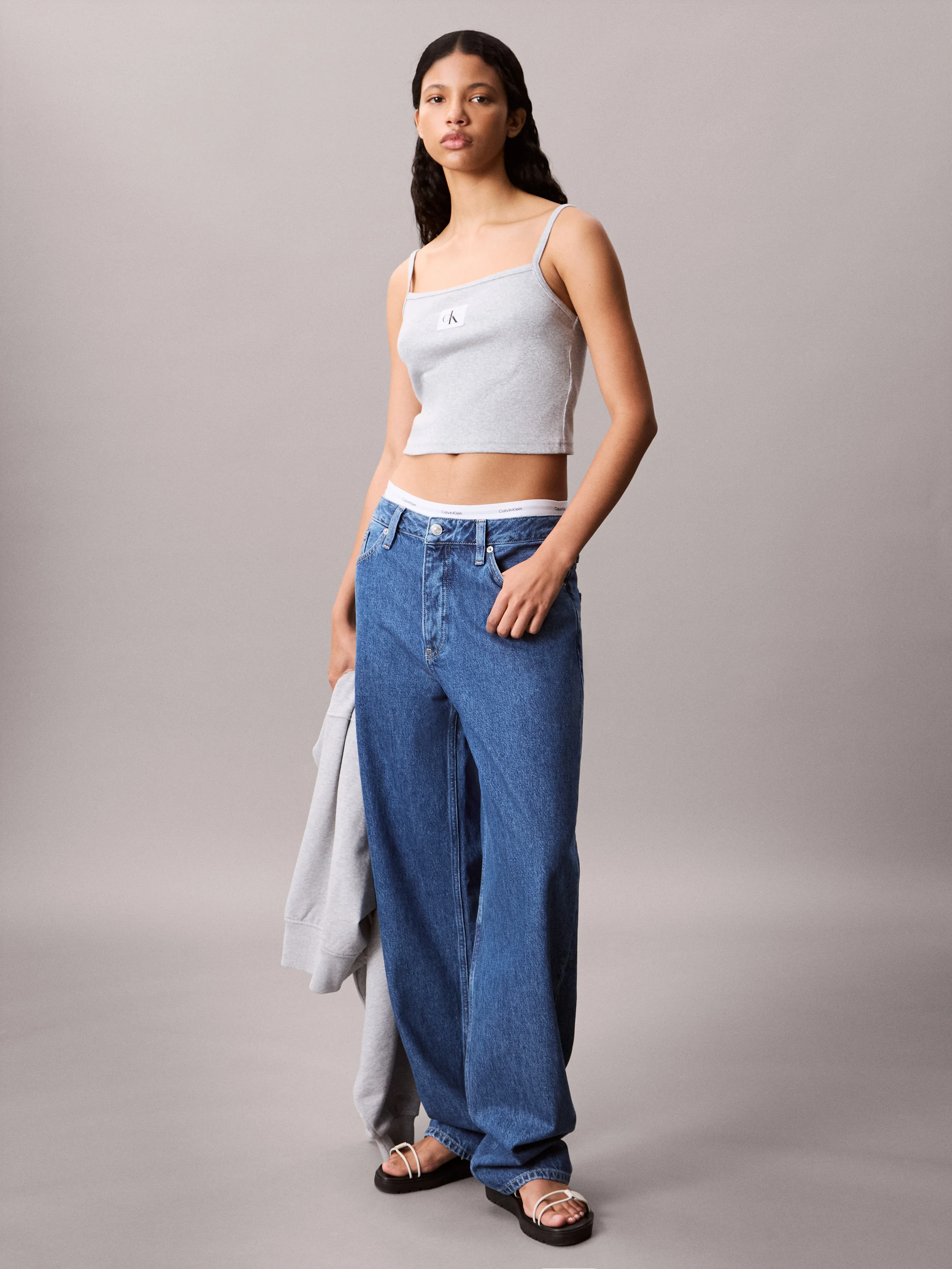CK JEANS Áo Ba Lỗ Nữ Classic Fit