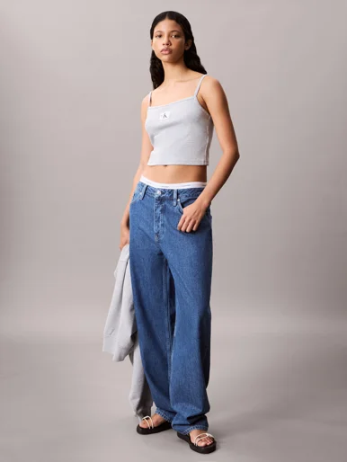 CK JEANS Áo Ba Lỗ Nữ Classic Fit