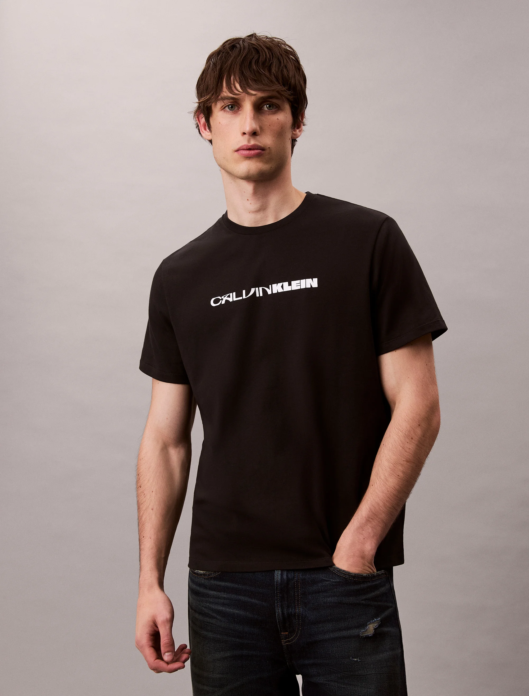 CK JEANS Áo Thun Nam Easy Fit
