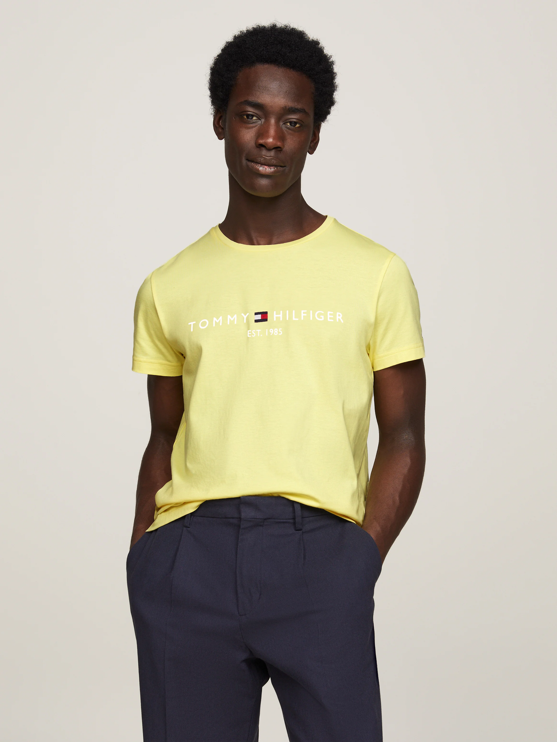 TOMMY HILFIGER Áo Thun Nam Tay Ngắn Tommy Logo Tee