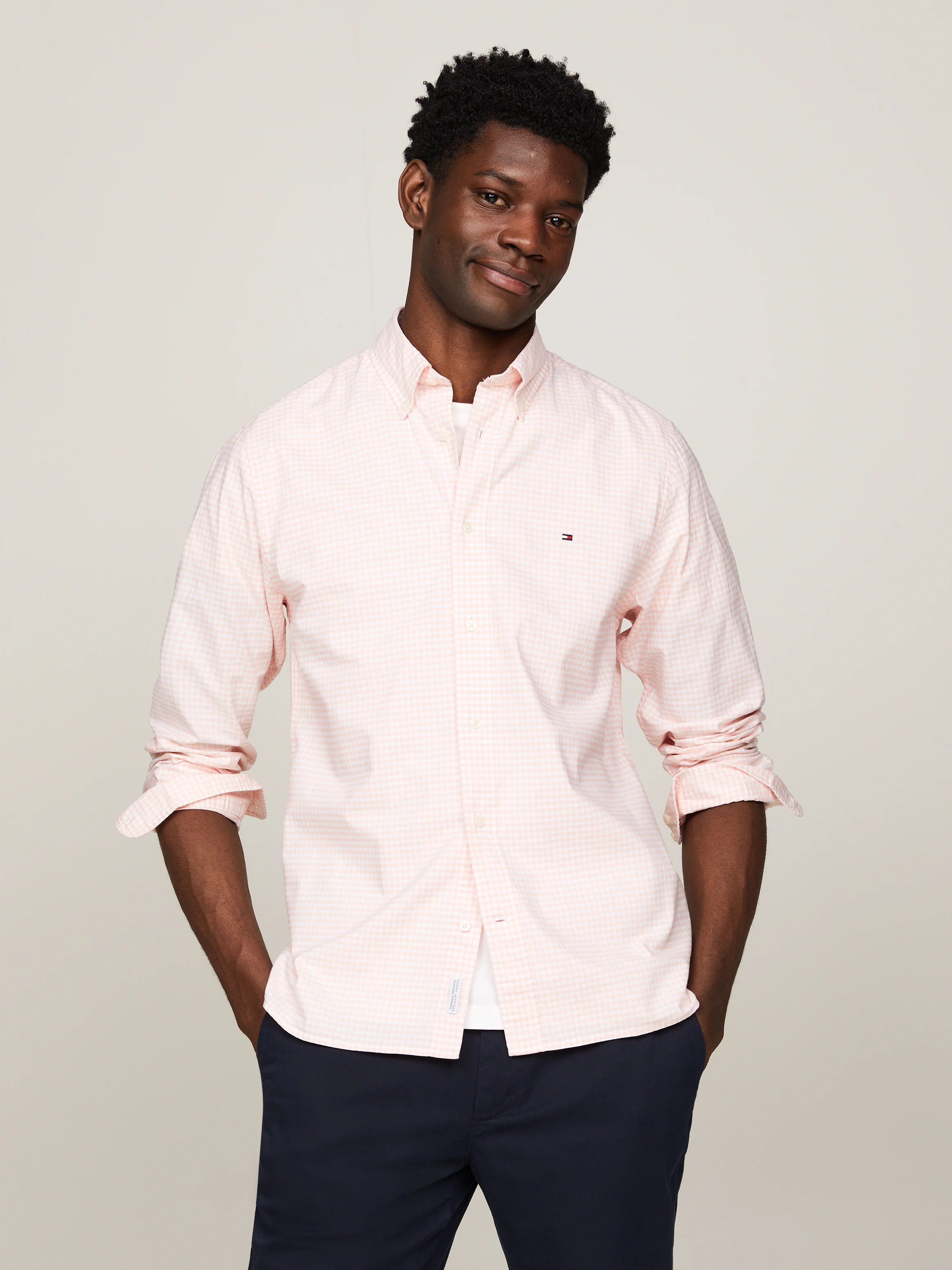 TOMMY HILFIGER Áo Sơ Mi Nam Tay Dài 1985 Oxford Gingham RF Shirt