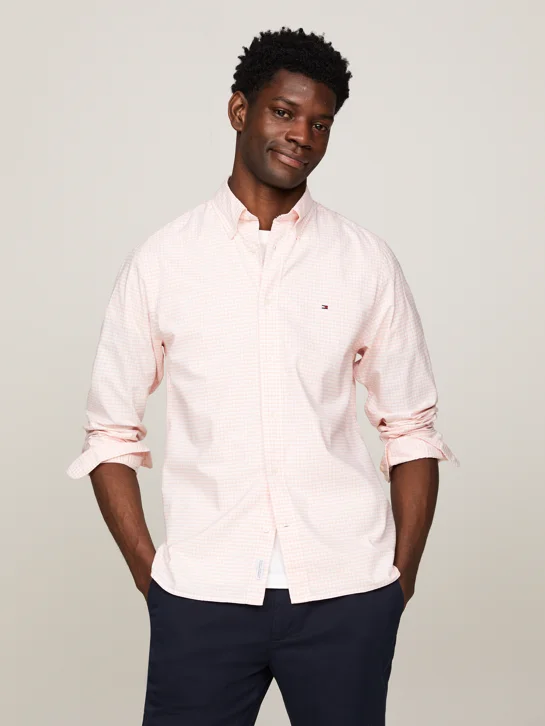 TOMMY HILFIGER Áo Sơ Mi Nam Tay Dài 1985 Oxford Gingham RF Shirt