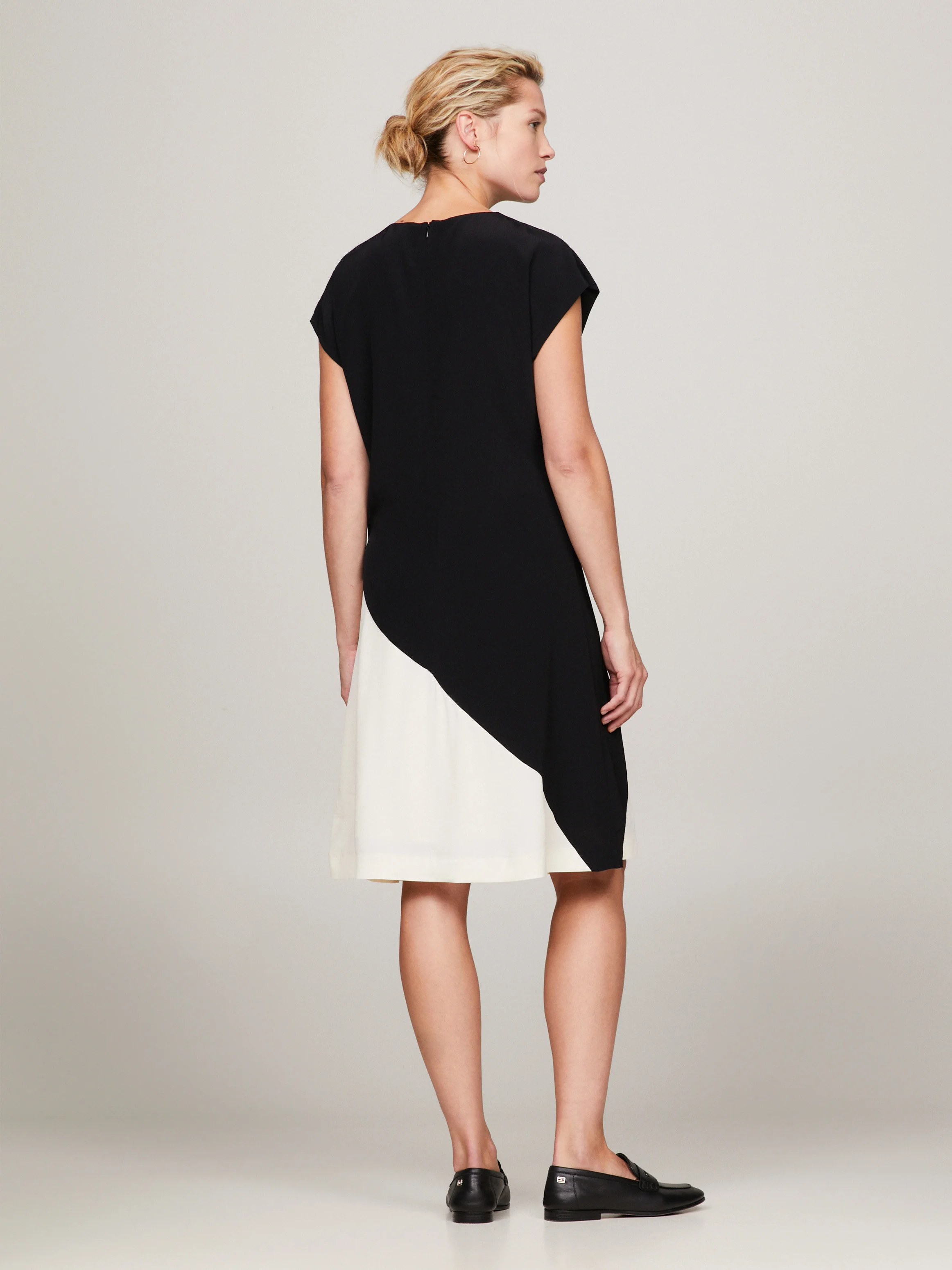 TOMMY HILFIGER Đầm Nữ Viscose Blocked Knee Dress