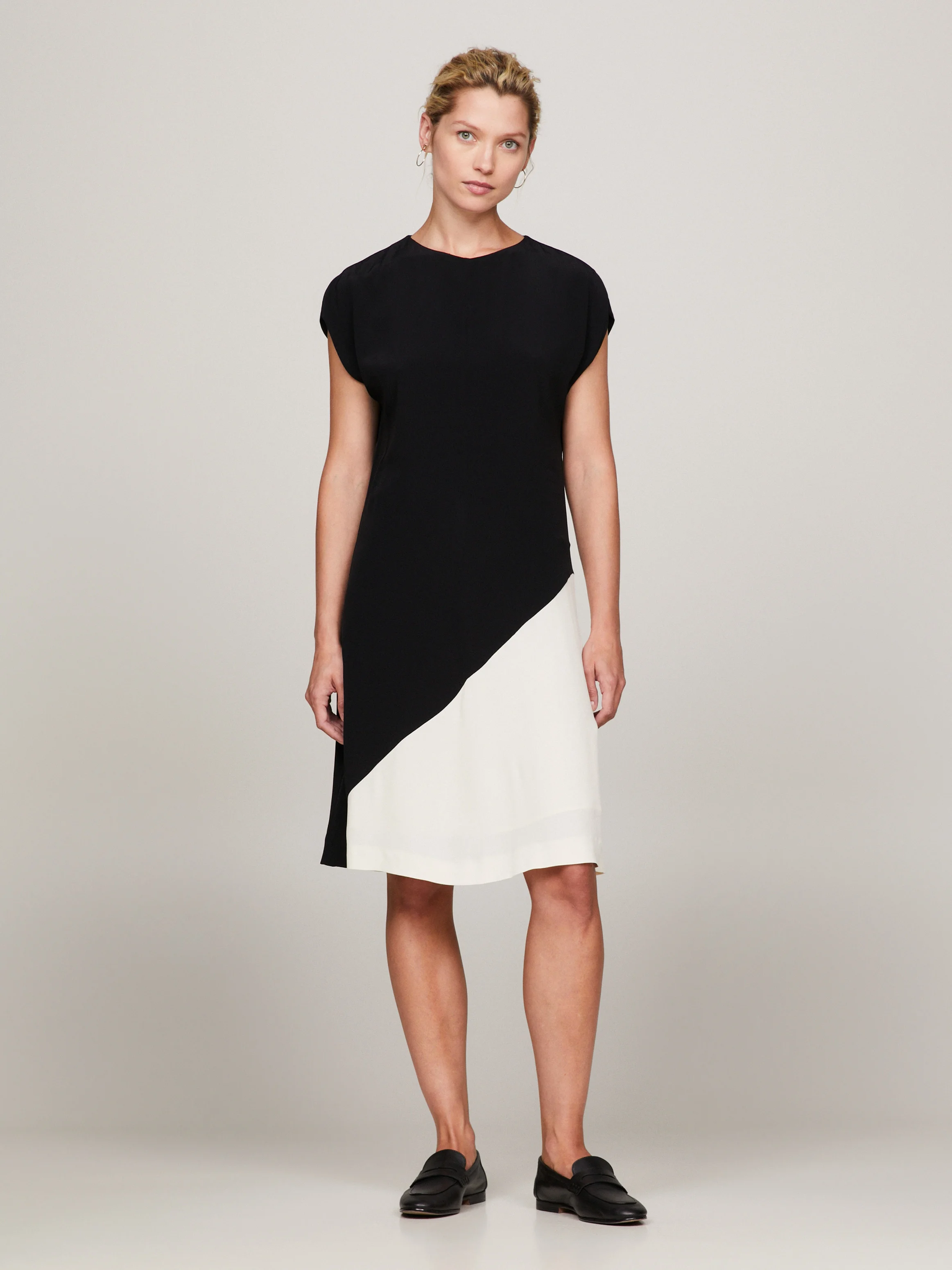 TOMMY HILFIGER Đầm Nữ Viscose Blocked Knee Dress