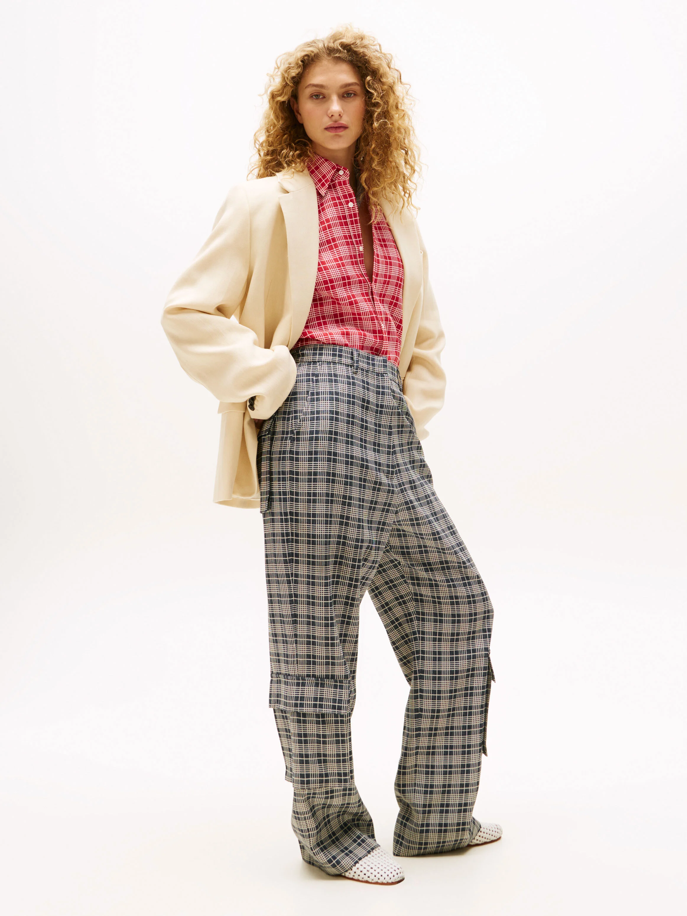 TOMMY HILFIGER Quần Dài Nữ NYFW Tailored Cargo Pants