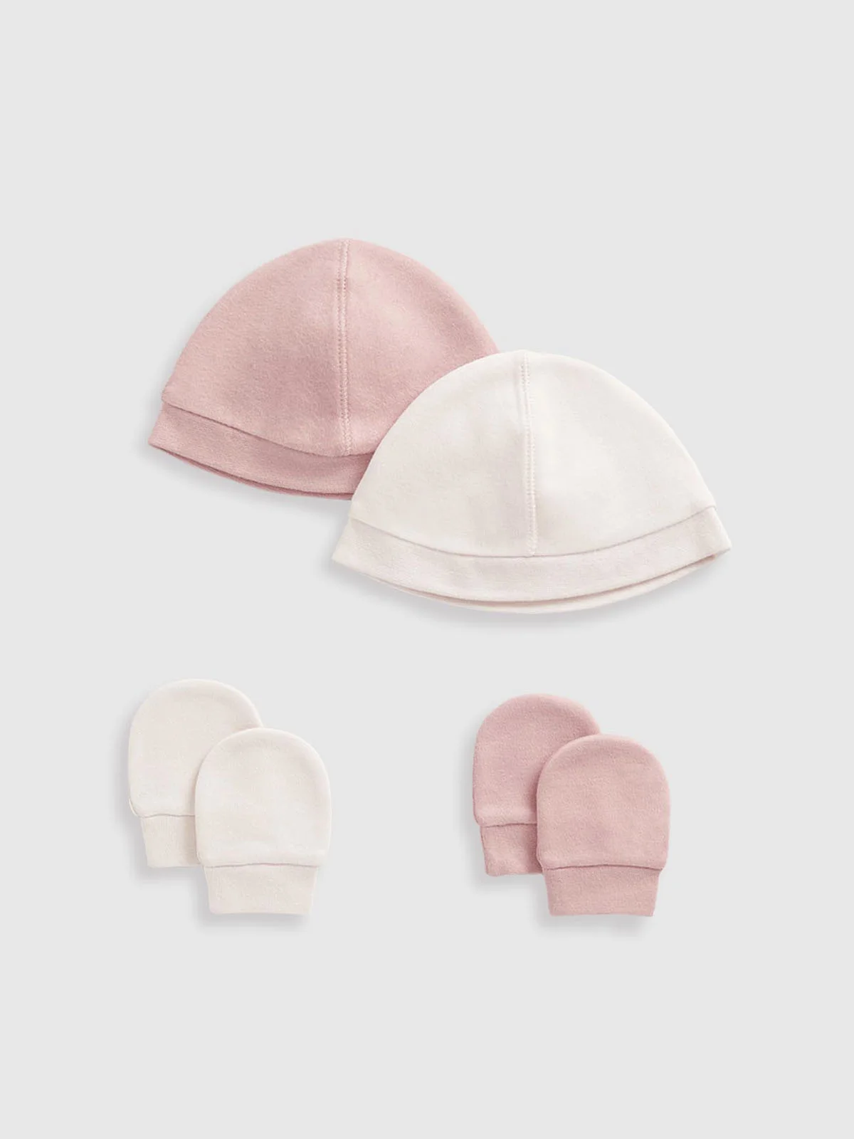 mothercare Bộ 4 món - 2 nón, 2 bao tay bé gái