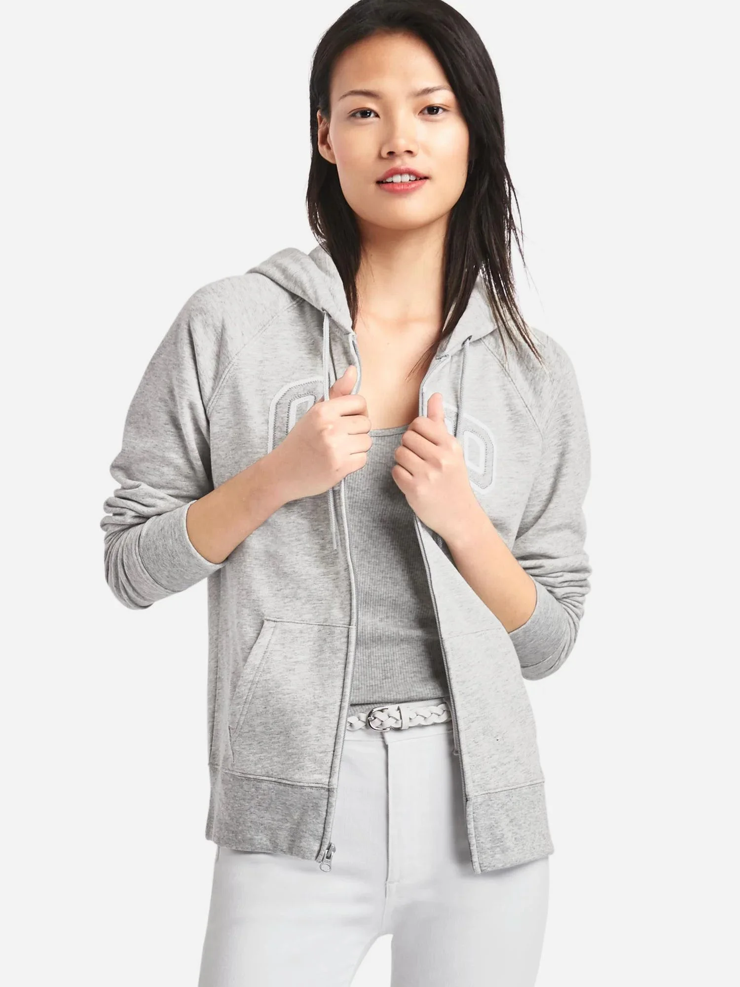 GAP Áo Hoodie Nữ - Logo Full Zip