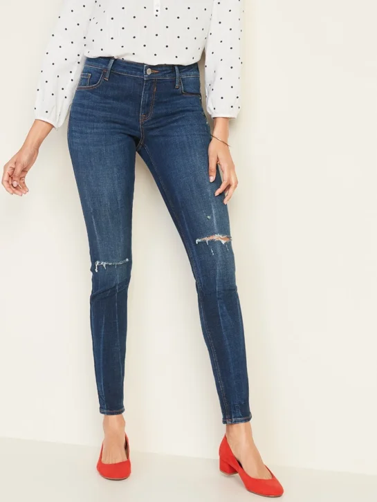 OLD NAVY Quần Jean Nữ Cạp Vừa