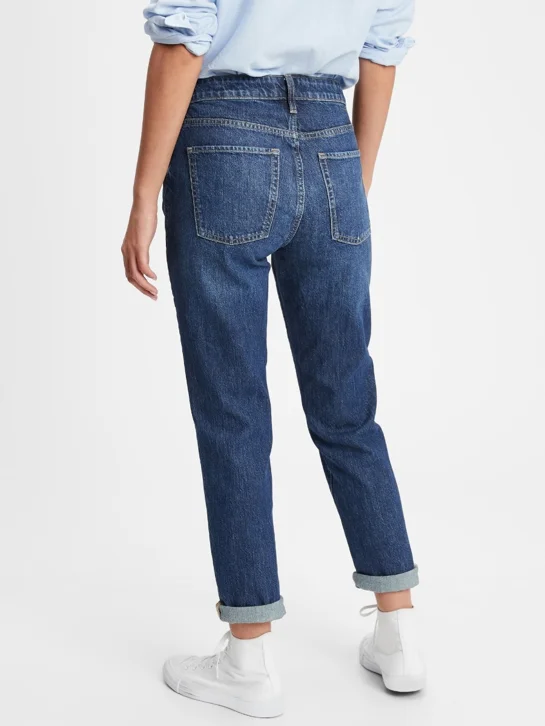 GAP Quần Jeans Dài Nữ - Mid Rise Boyfriend