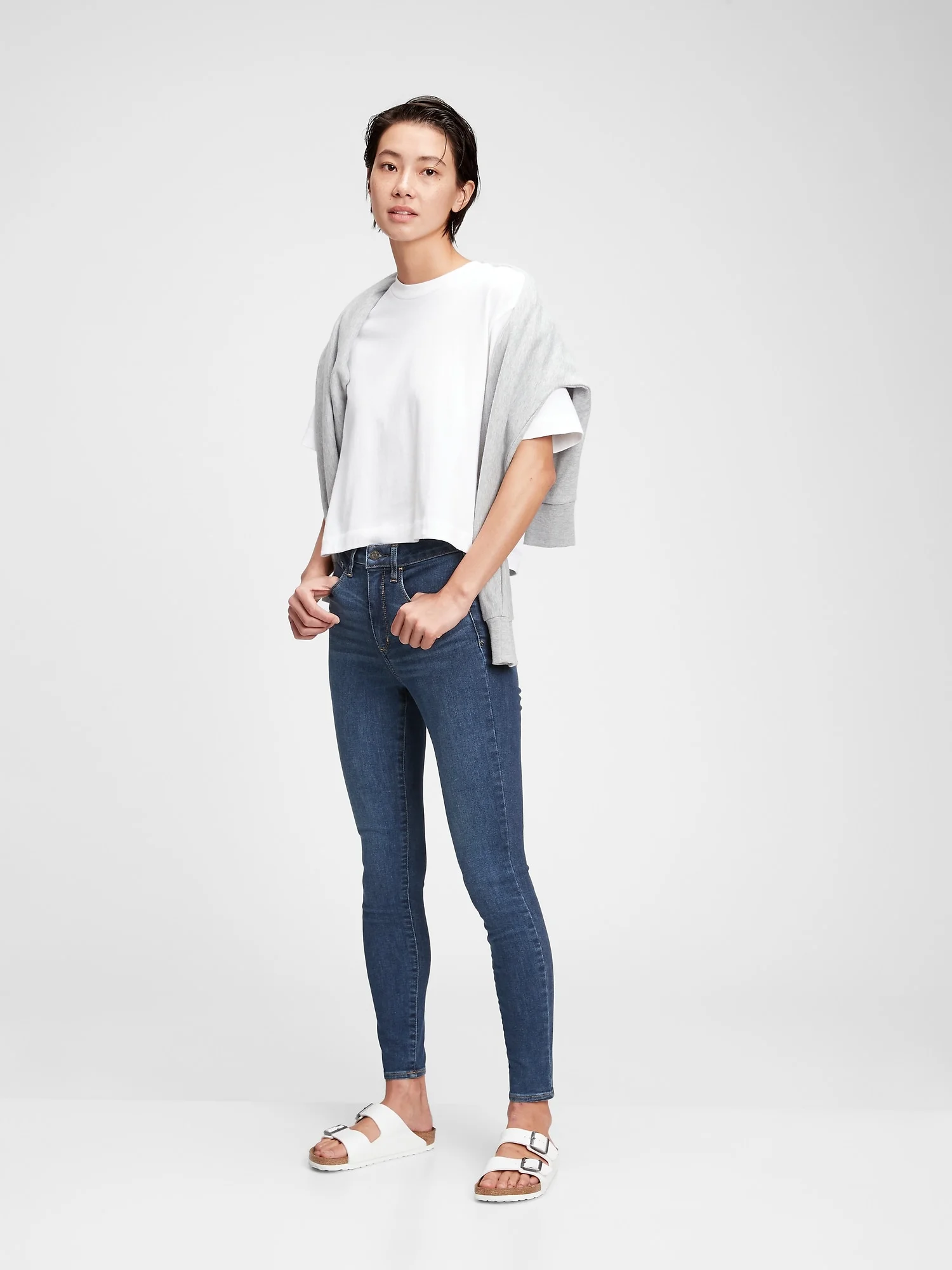 GAP Quần Jeans Dài Nữ - High Rise Jegging