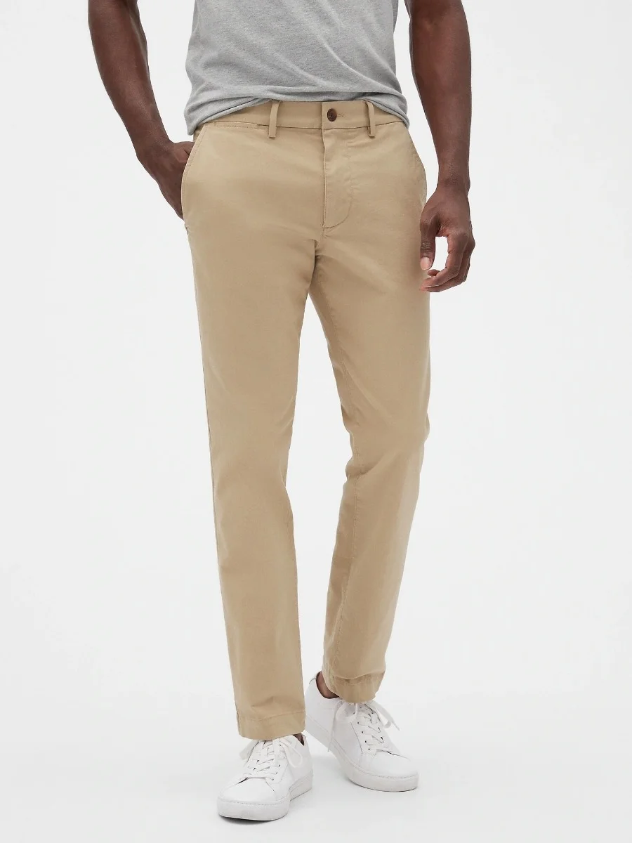 GAP Quần Vải Dài Nam - Essential Khaki Skinny Fit