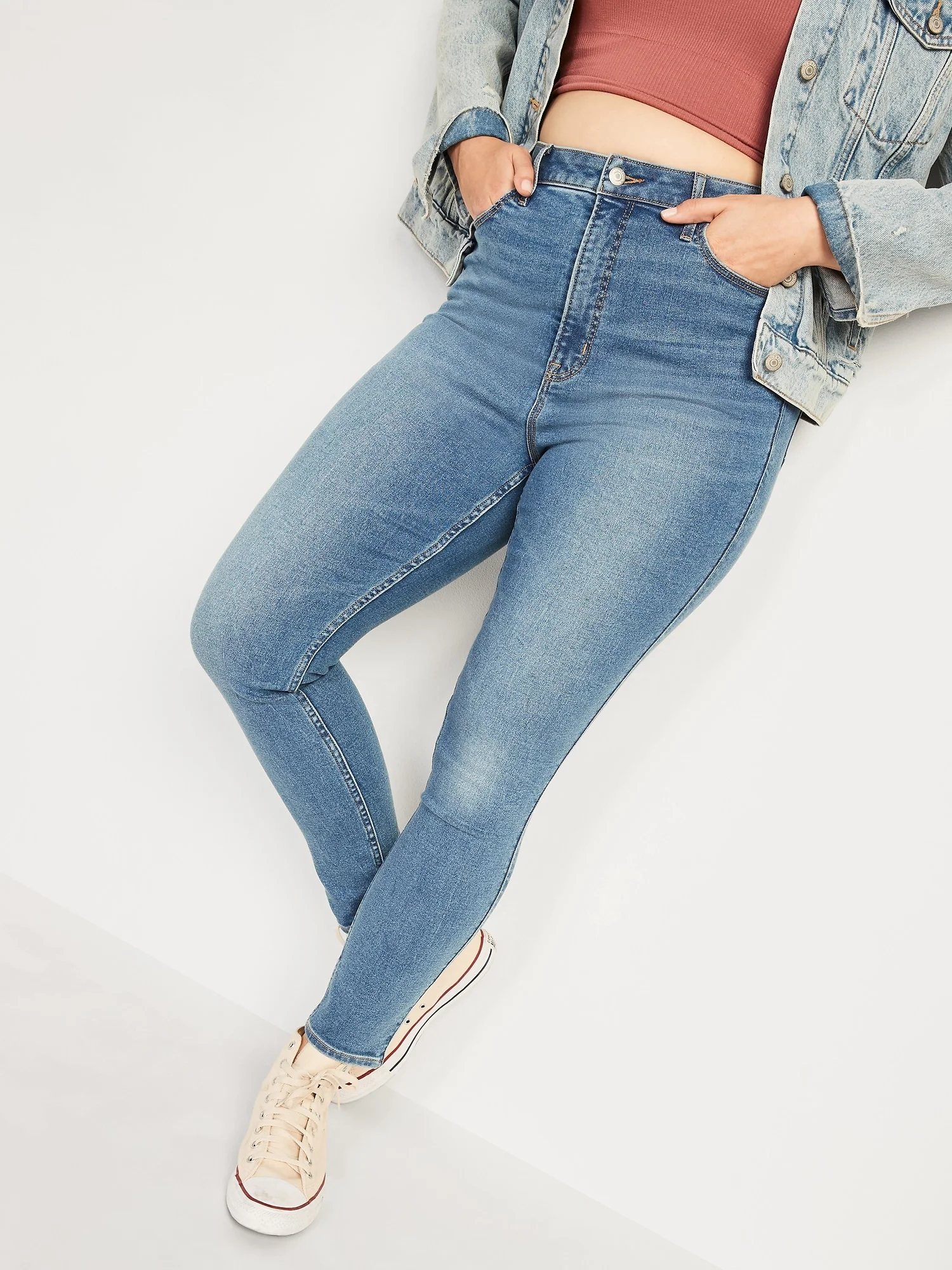 OLD NAVY Quần Jean Nữ Cạp Cao