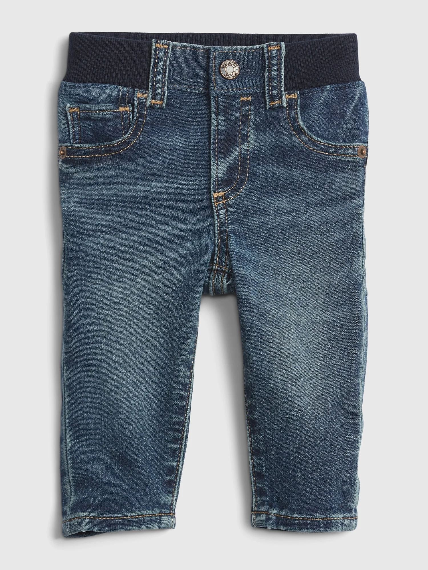 GAP Quần Jeans Dài Em Bé Trai - Slim Fit