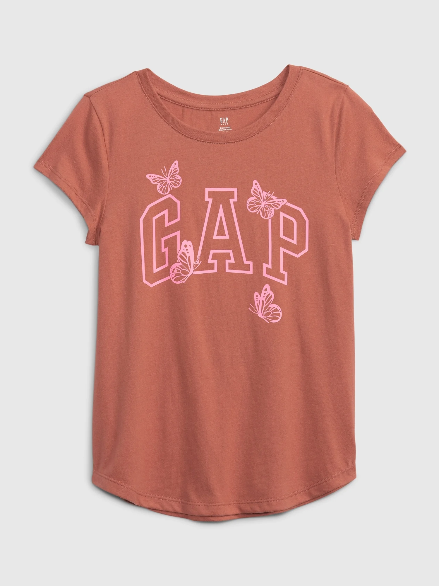 GAP Áo Thun Tay Ngắn Bé Gái - Logo Graphic
