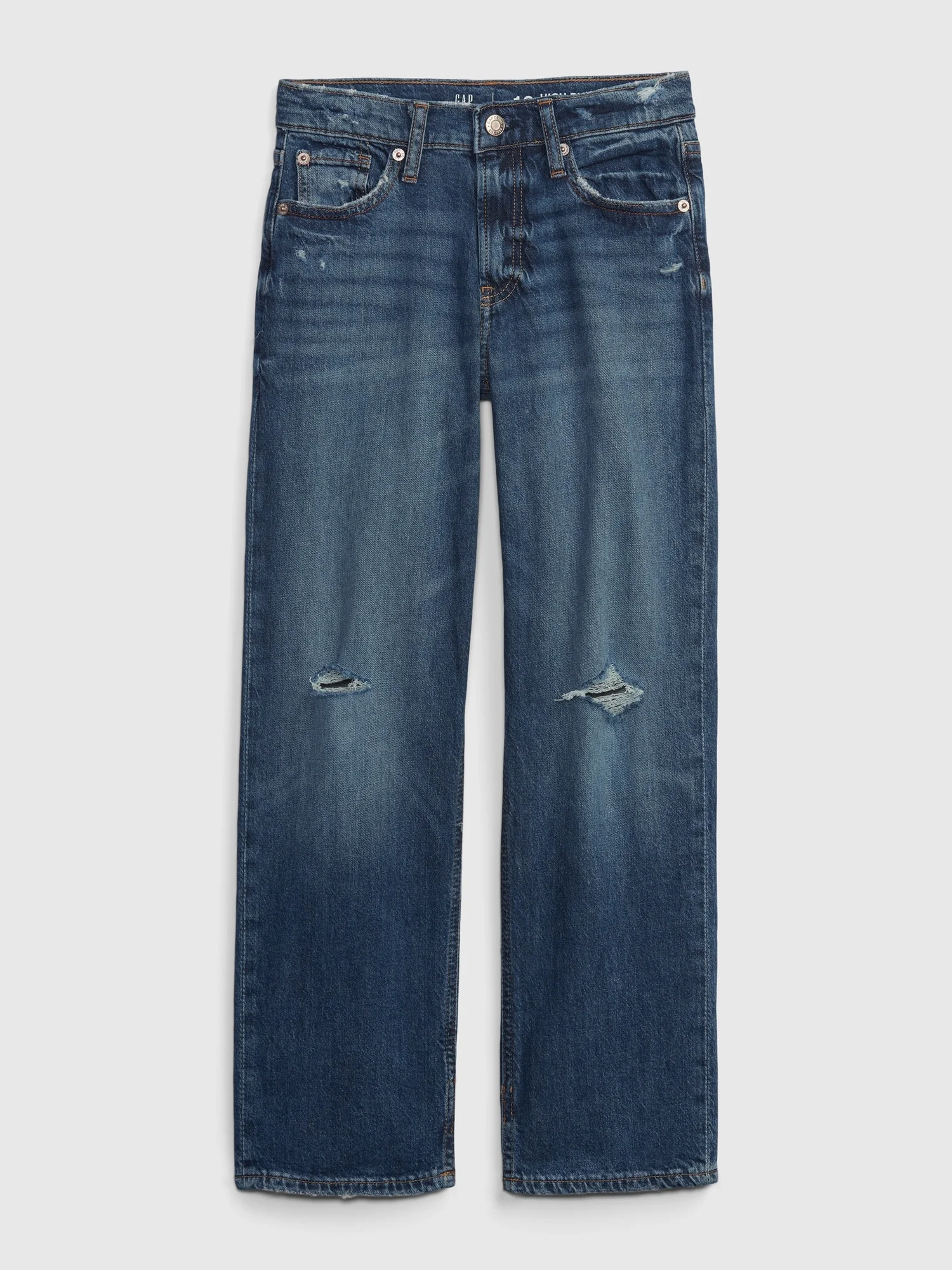 GAP Quần Jeans Dài Bé Gái - High Rise Loose