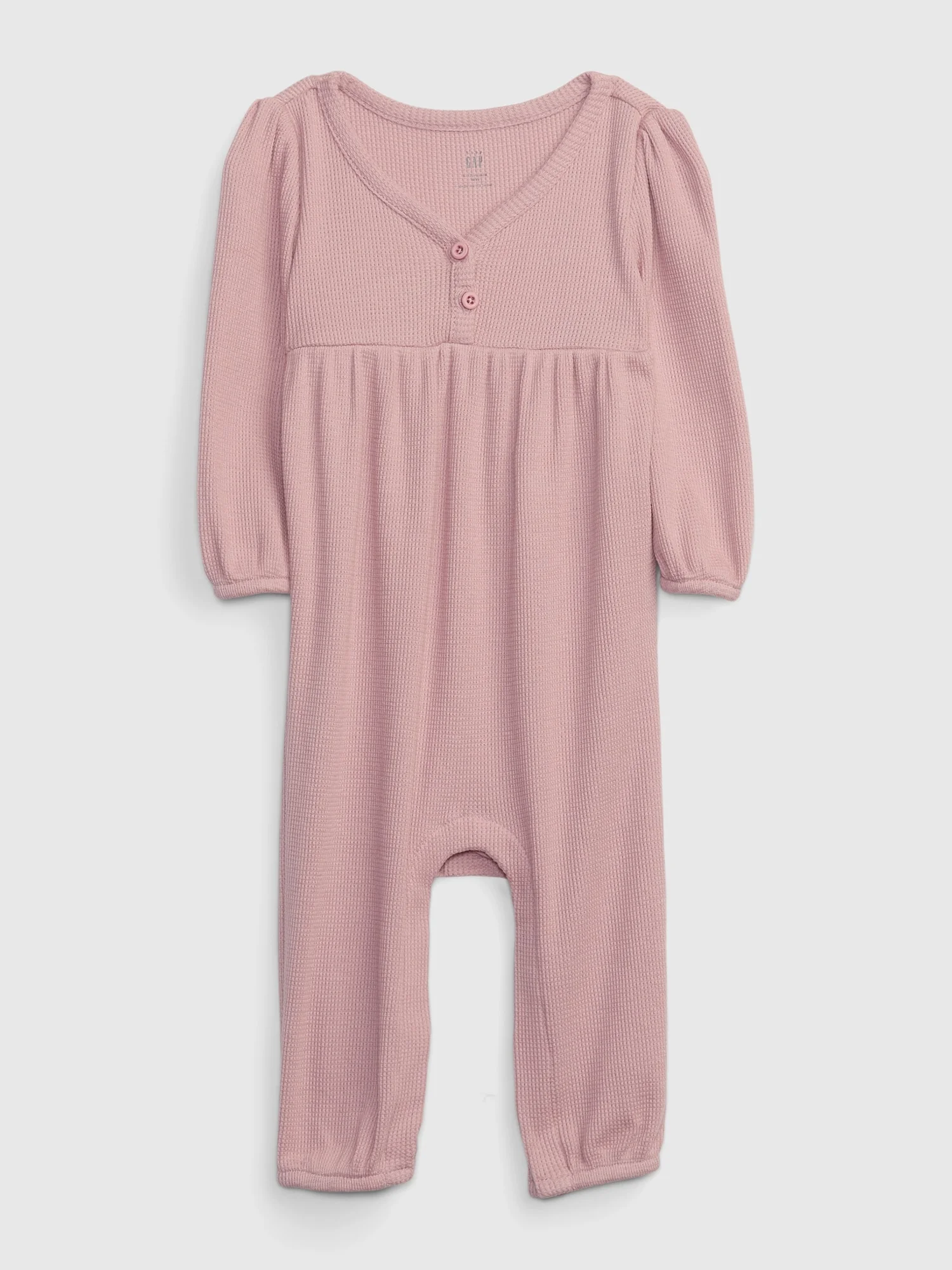 GAP Áo Liền Quần Em Bé Gái - Waffle One-Piece