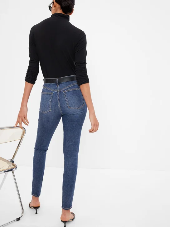 GAP Quần Jeans Dài Nữ - High Rise Skinny