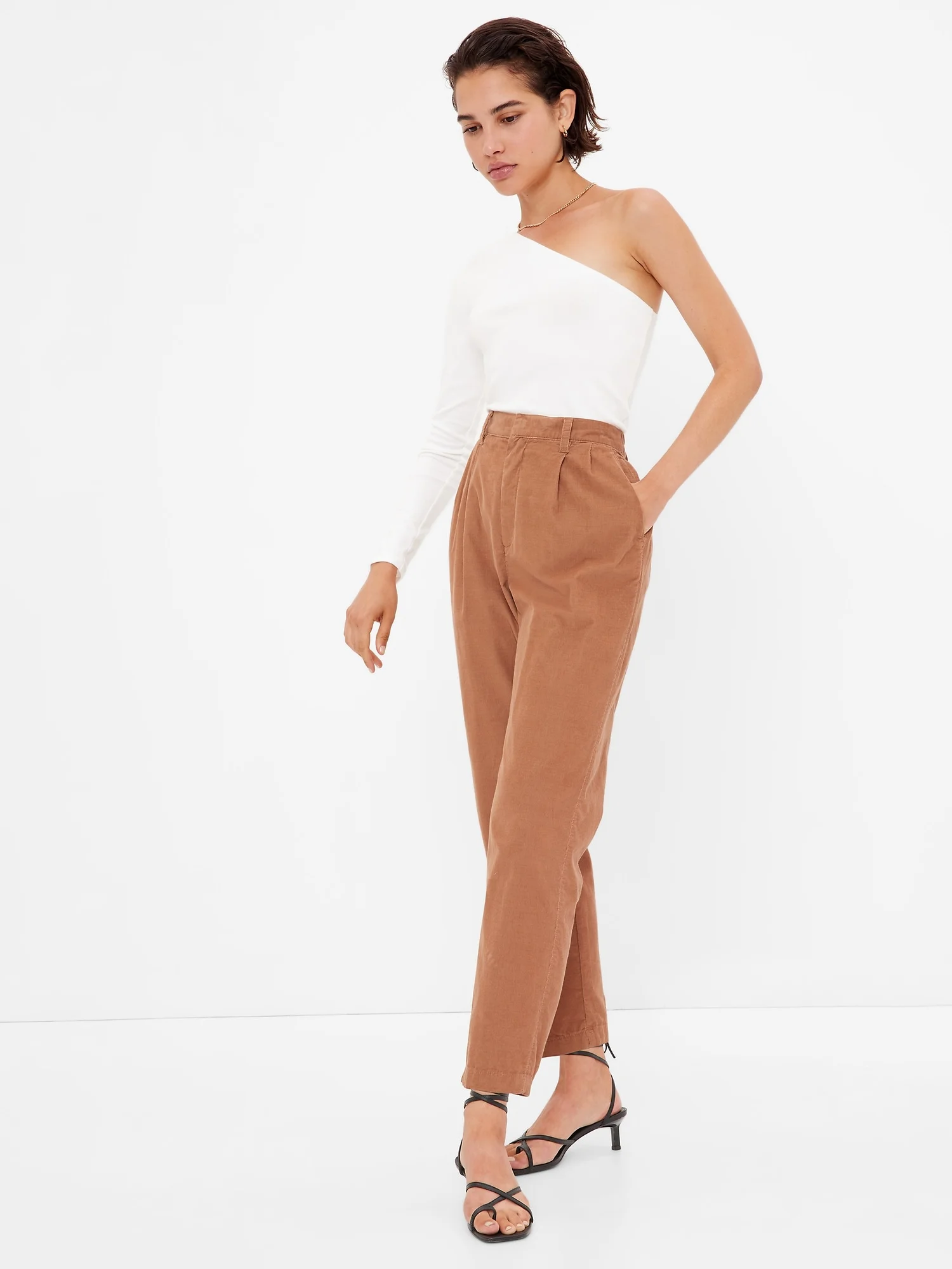 GAP Quần Vải Dài Nữ